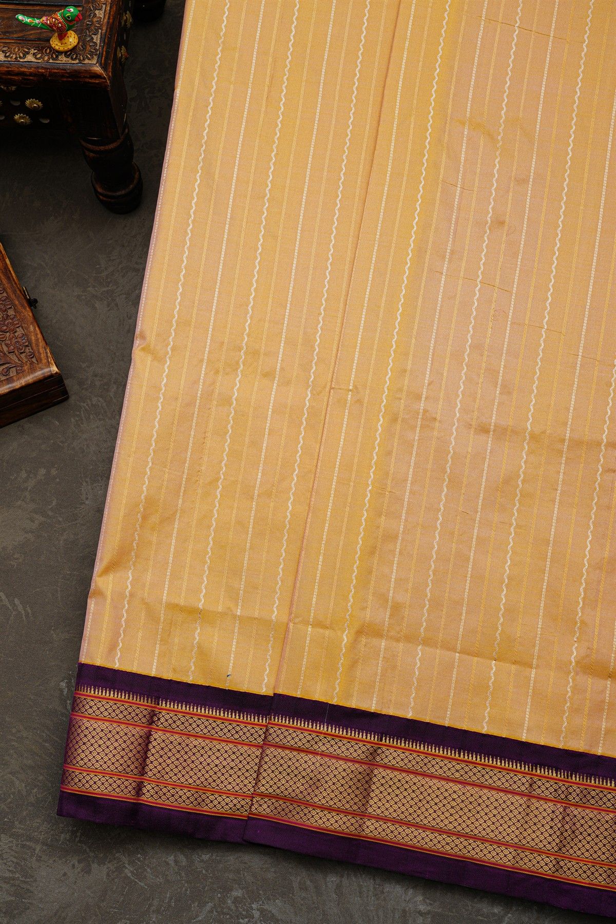 Narayanpet Silk Cream Saree