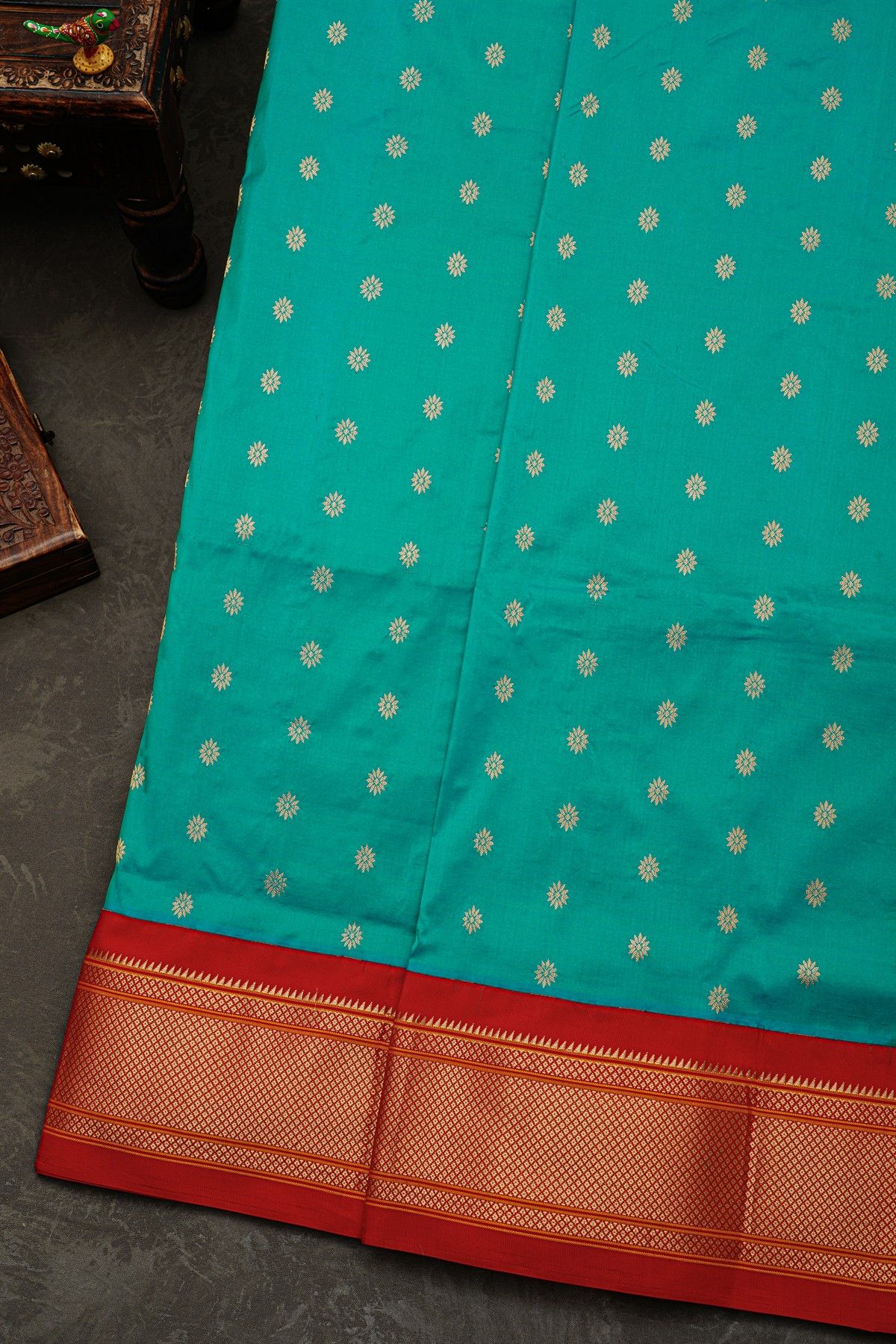 Narayanpet Silk Sky Blue Saree