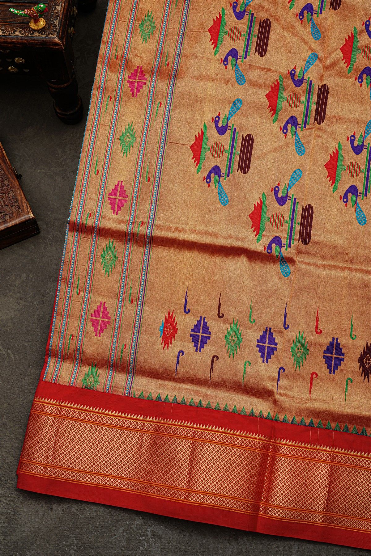 Narayanpet Silk Sky Blue Saree