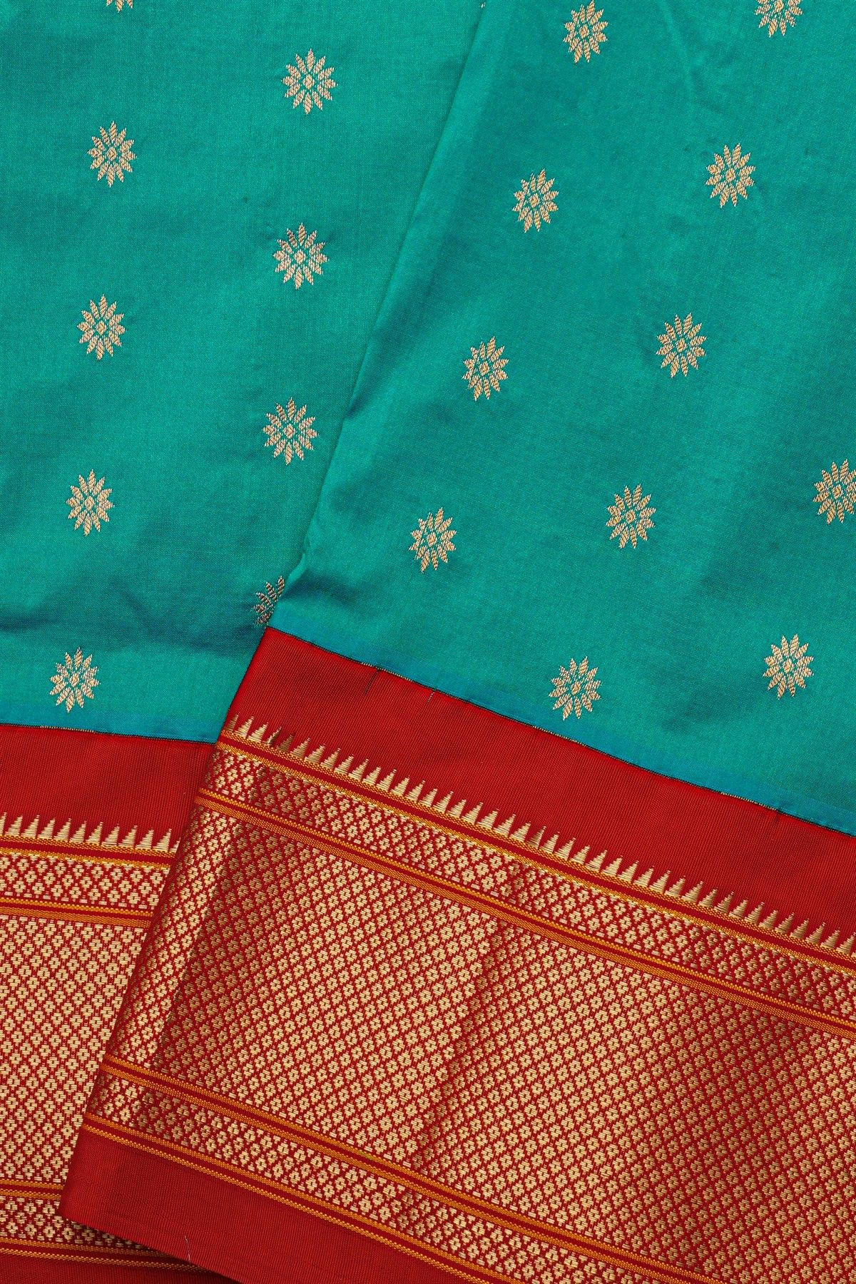 Narayanpet Silk Sky Blue Saree