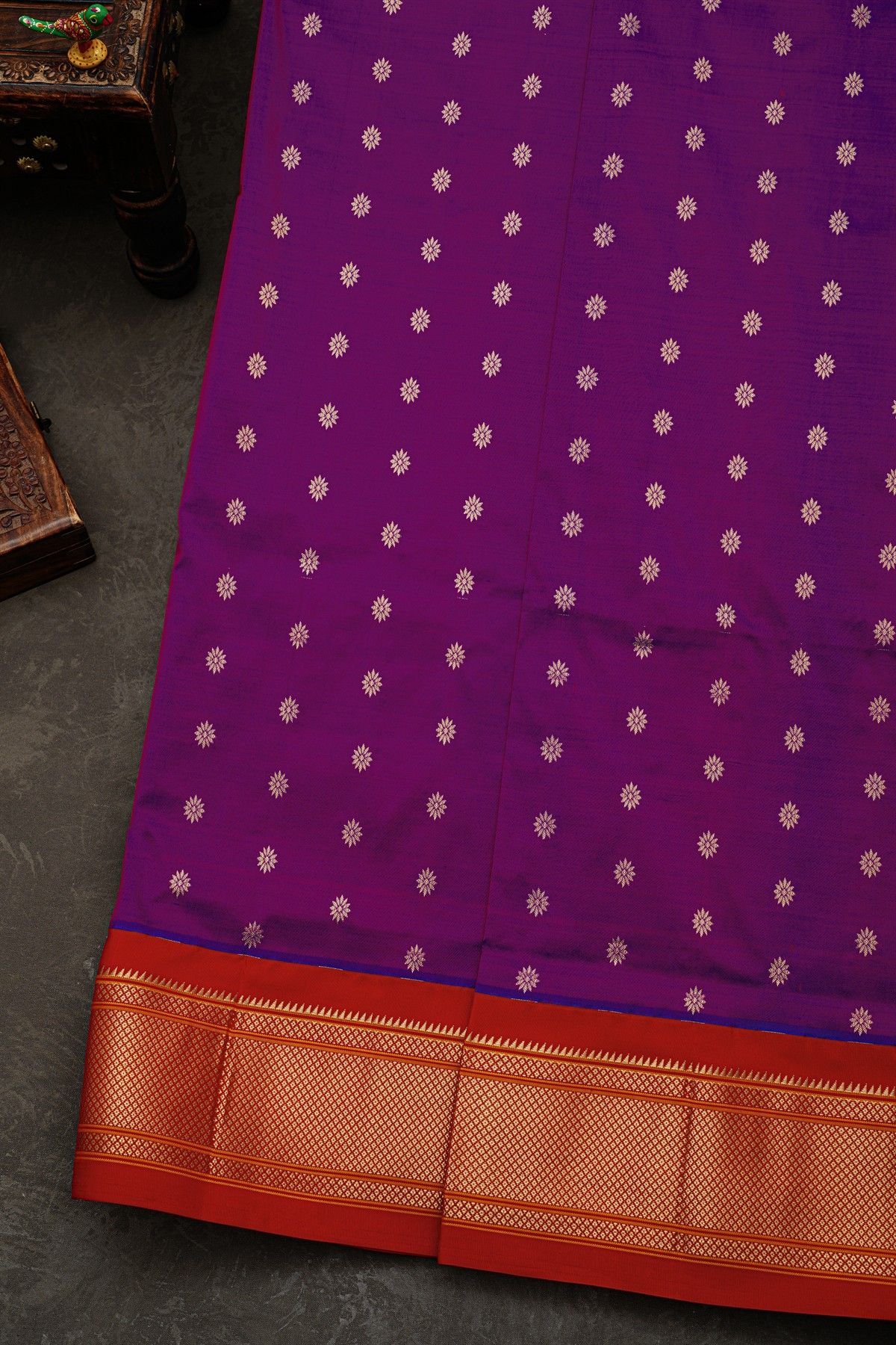 Narayanpet Silk Purple Saree