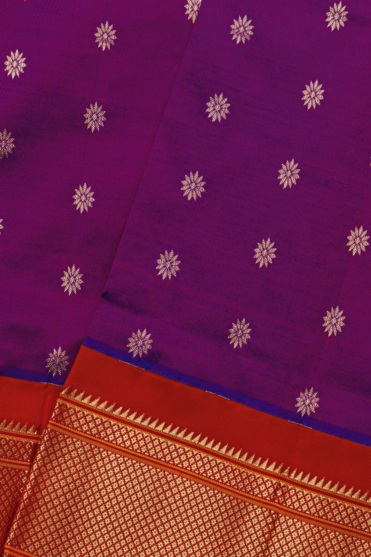 Narayanpet Silk Purple Saree