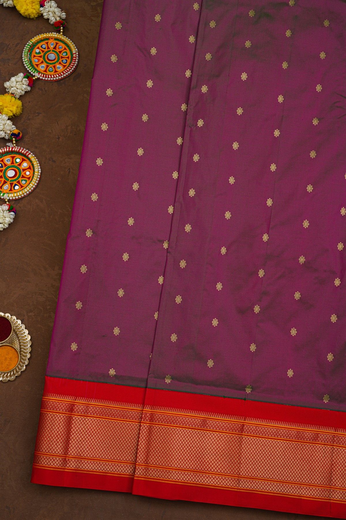 Narayanpet Silk Violet Saree