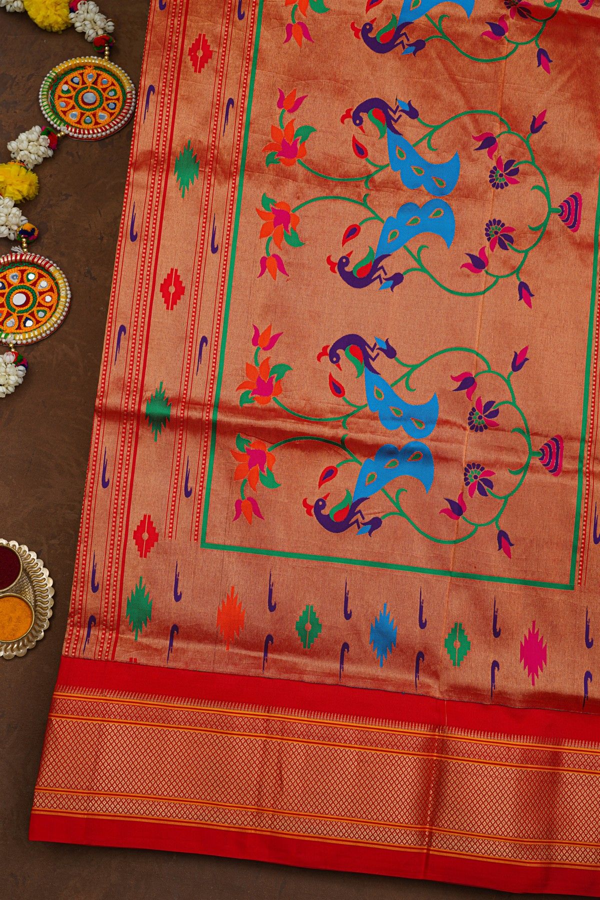 Narayanpet Silk Violet Saree
