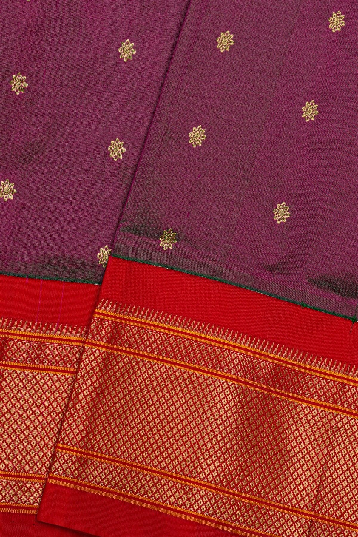 Narayanpet Silk Violet Saree