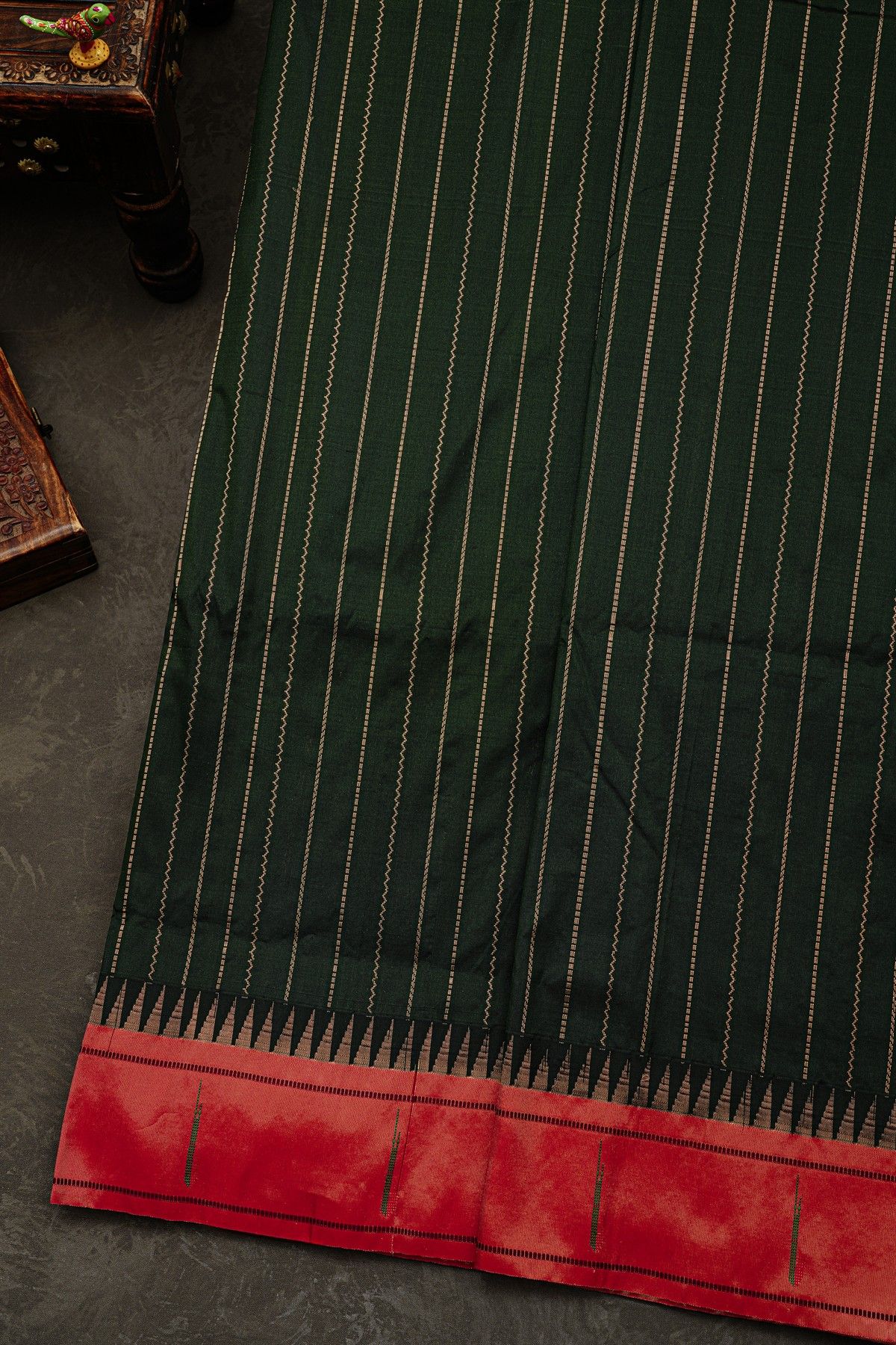 Narayanpet Silk Black Saree