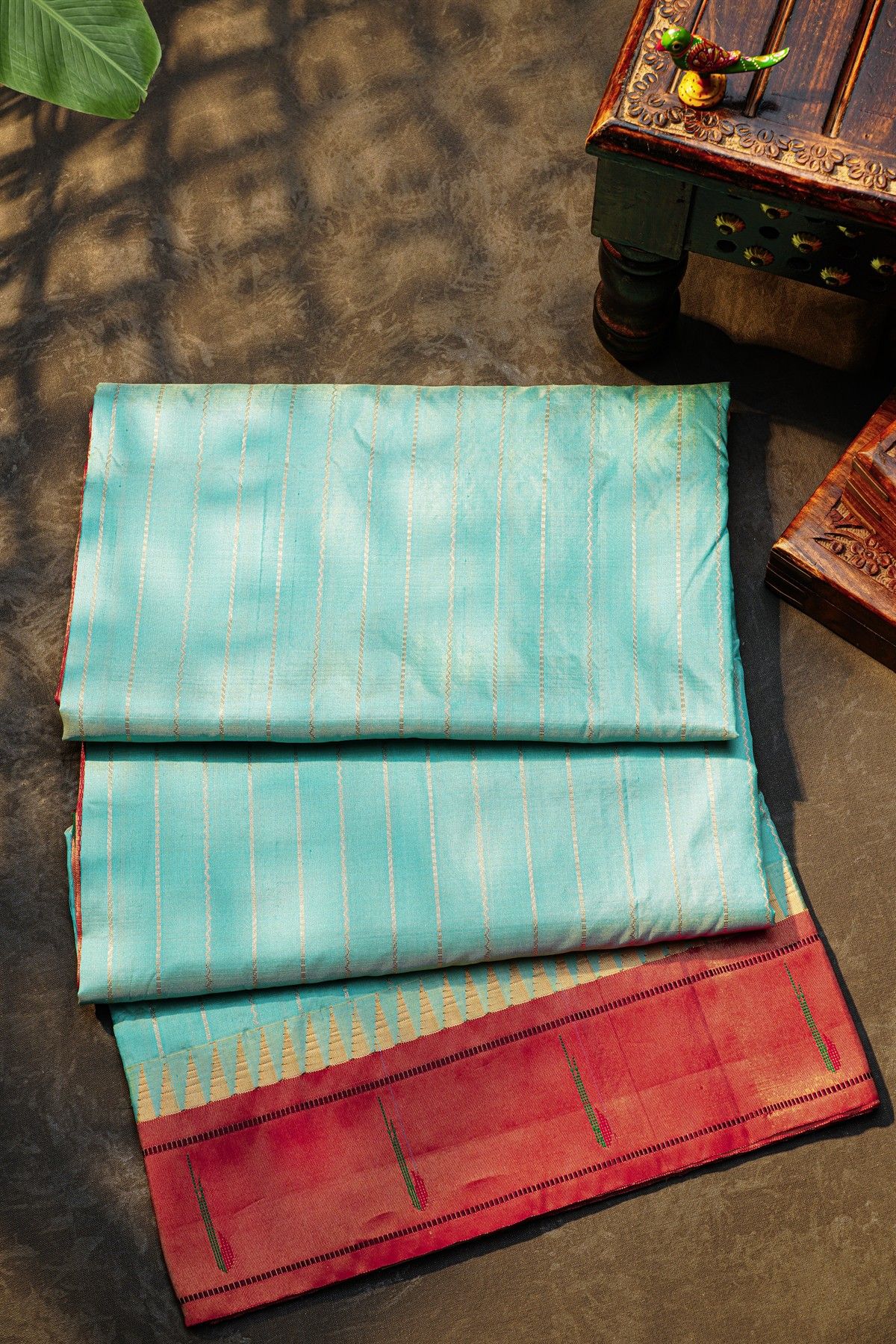 Narayanpet Silk Sky Blue Saree