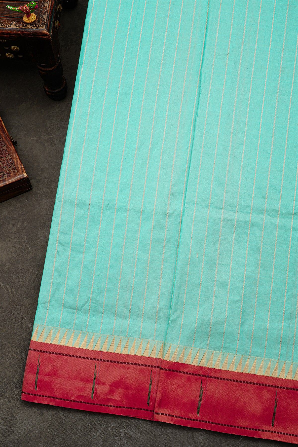 Narayanpet Silk Sky Blue Saree