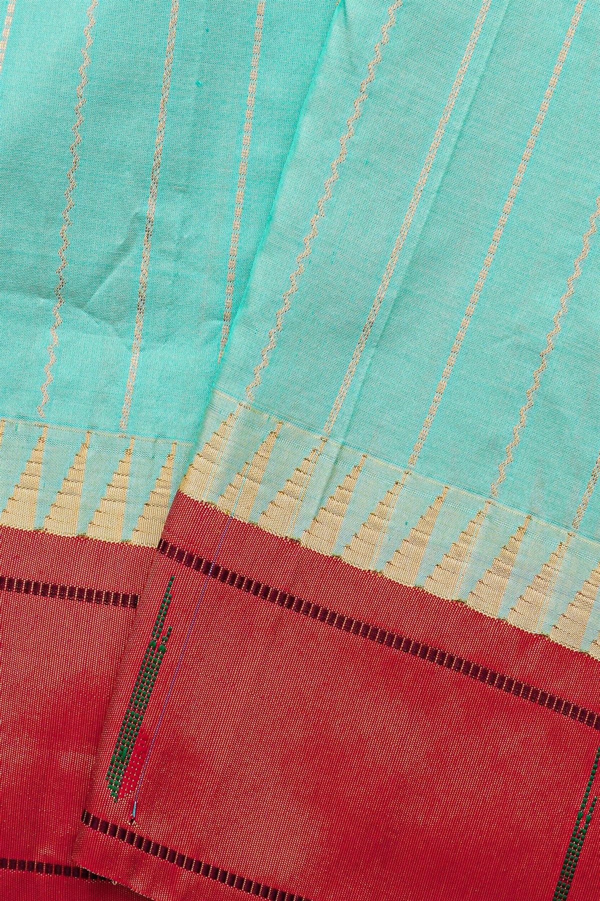 Narayanpet Silk Sky Blue Saree