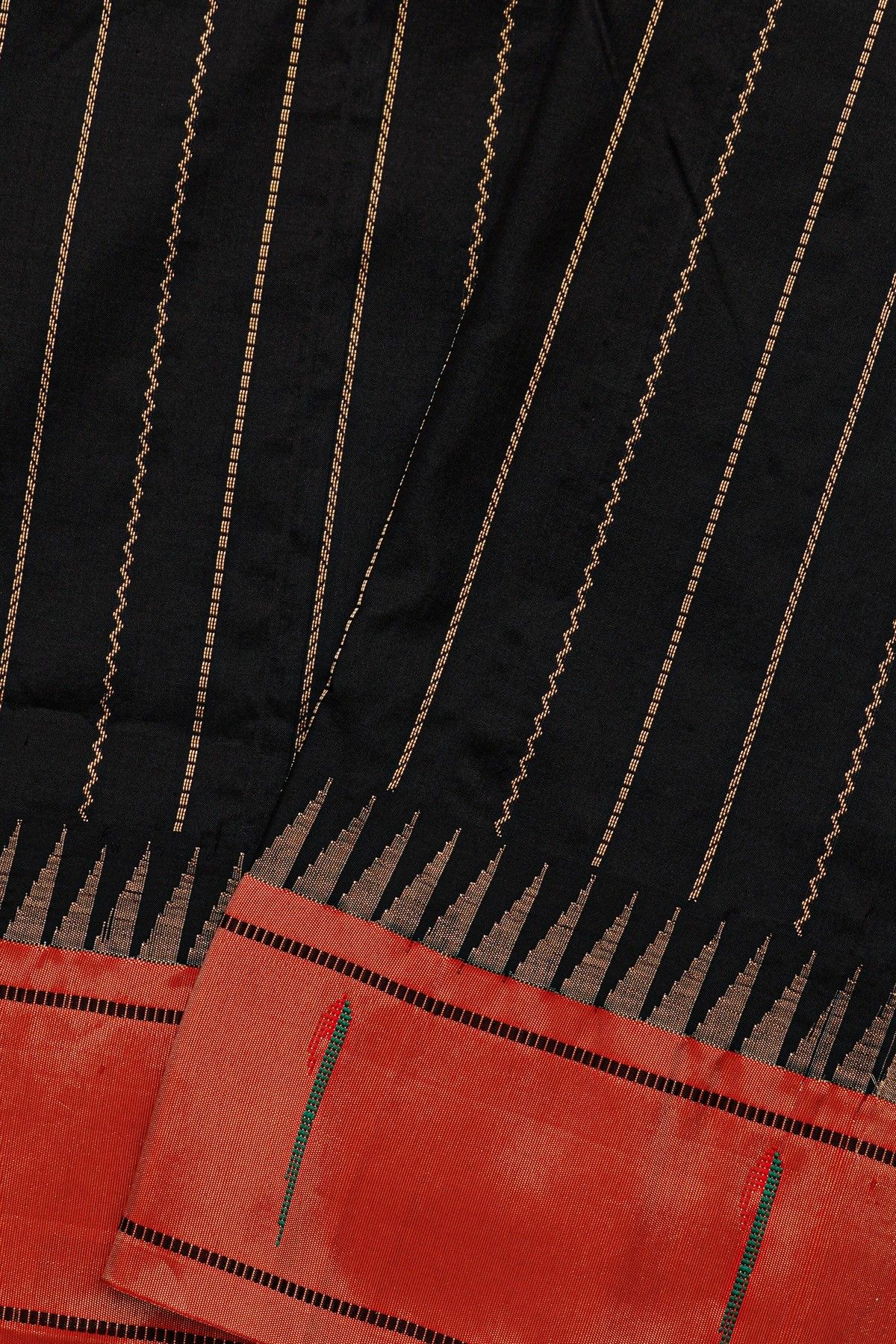 Narayanpet Silk Black Saree