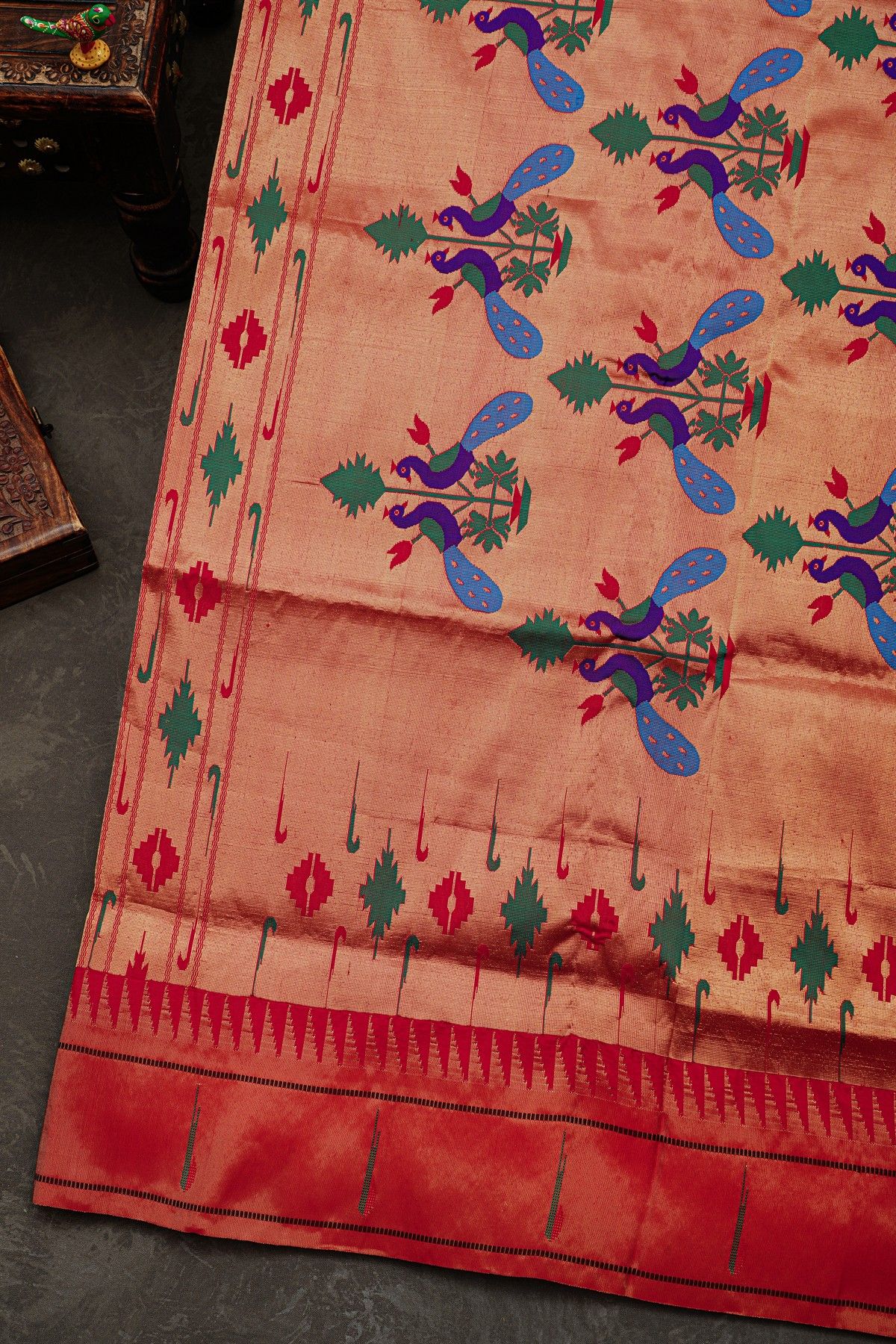 Narayanpet Silk Pink Saree