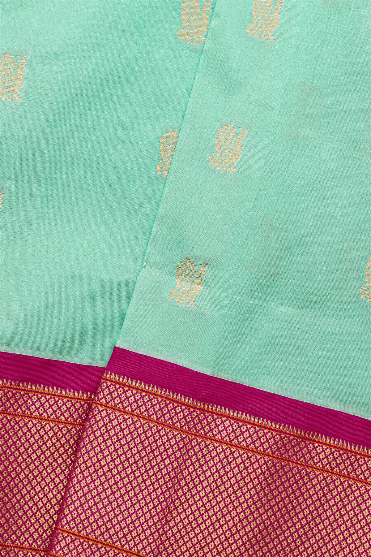 Narayanpet Silk Sky Blue Saree