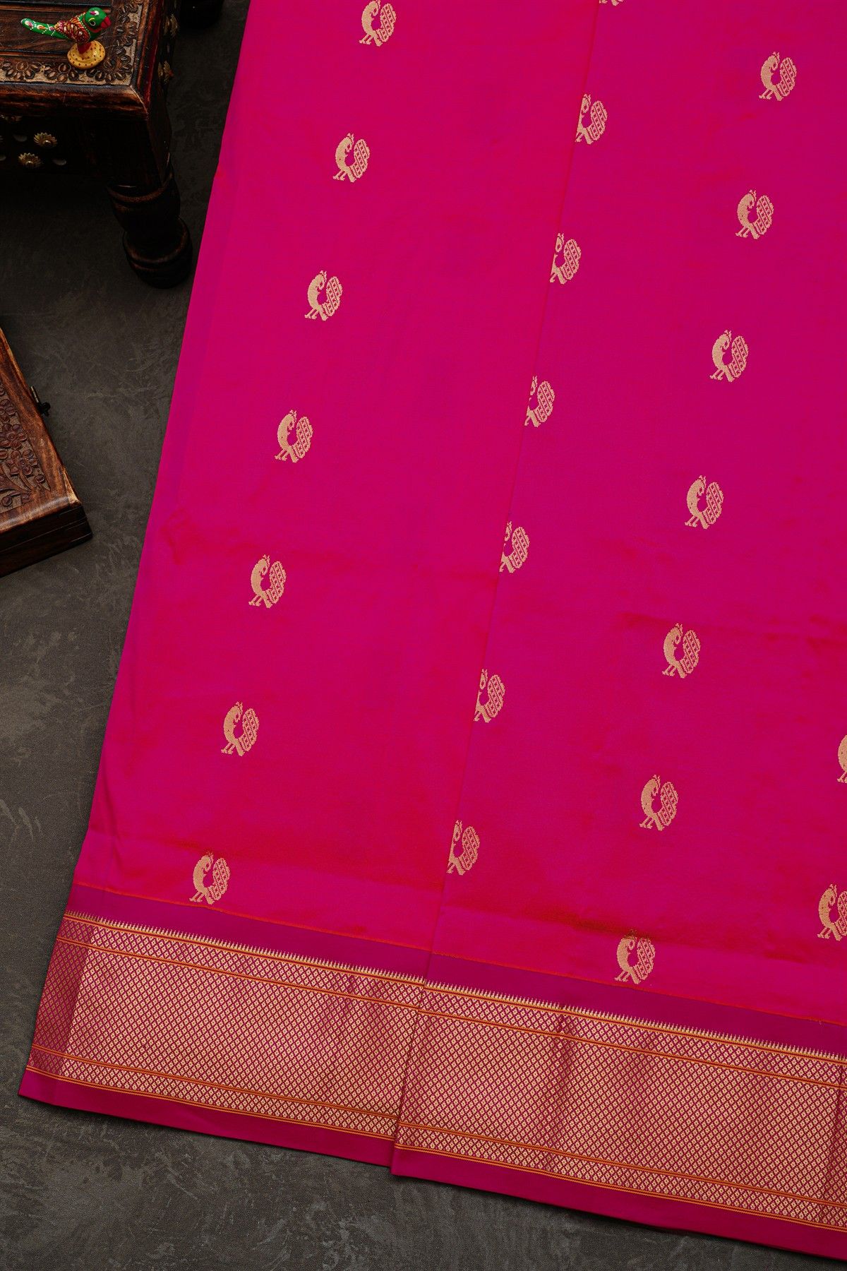 Narayanpet Silk Pink Saree