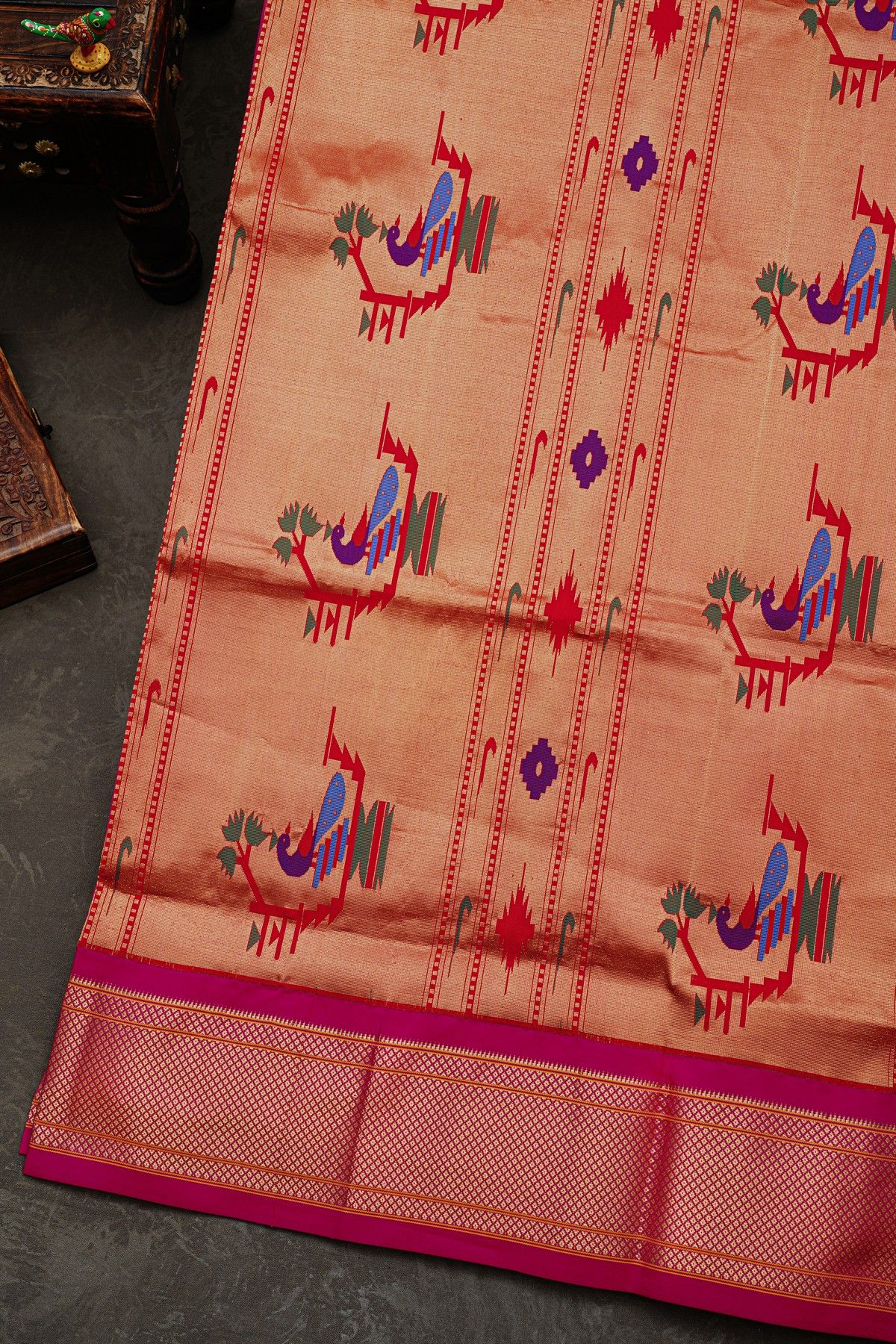 Narayanpet Silk Pink Saree