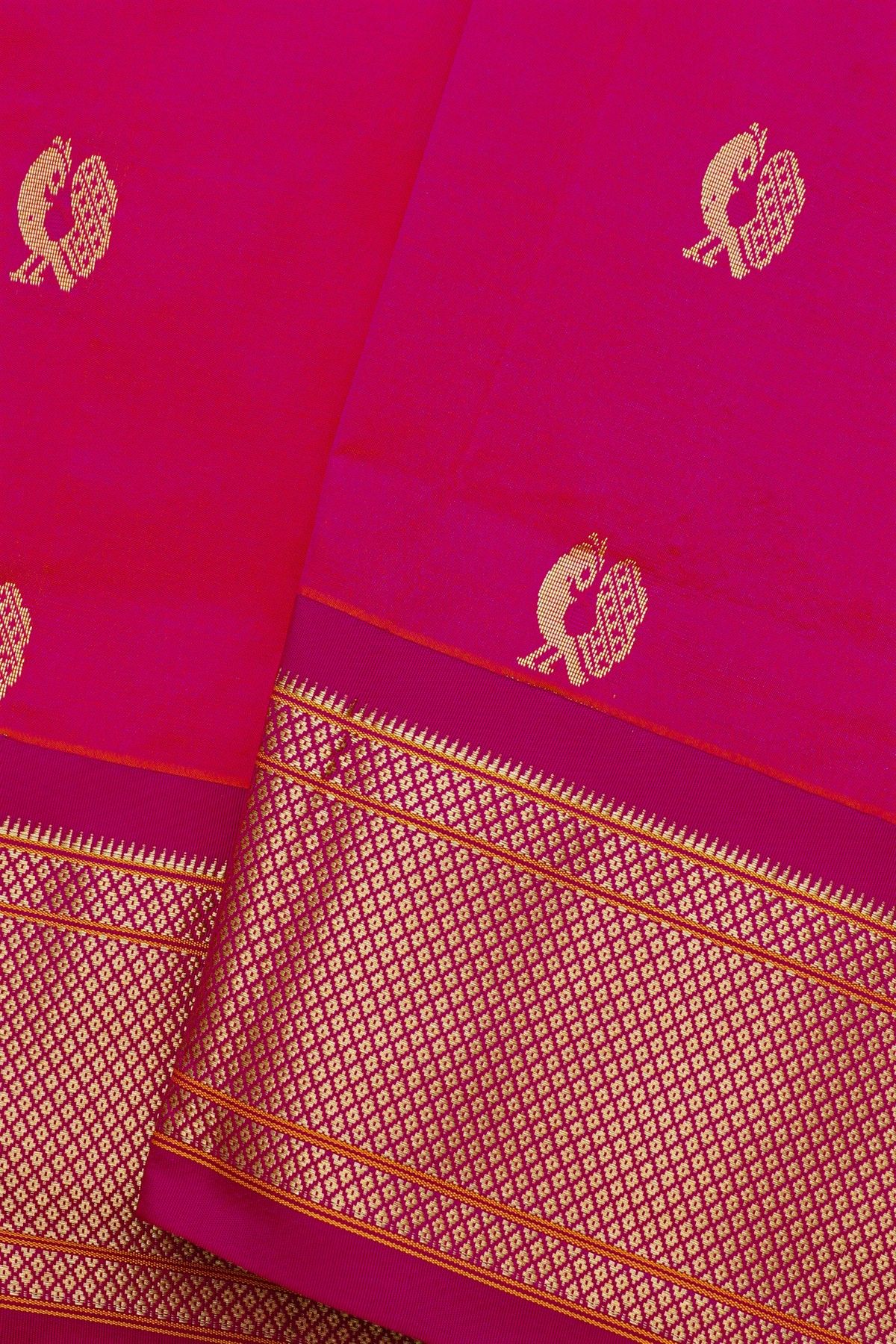 Narayanpet Silk Pink Saree