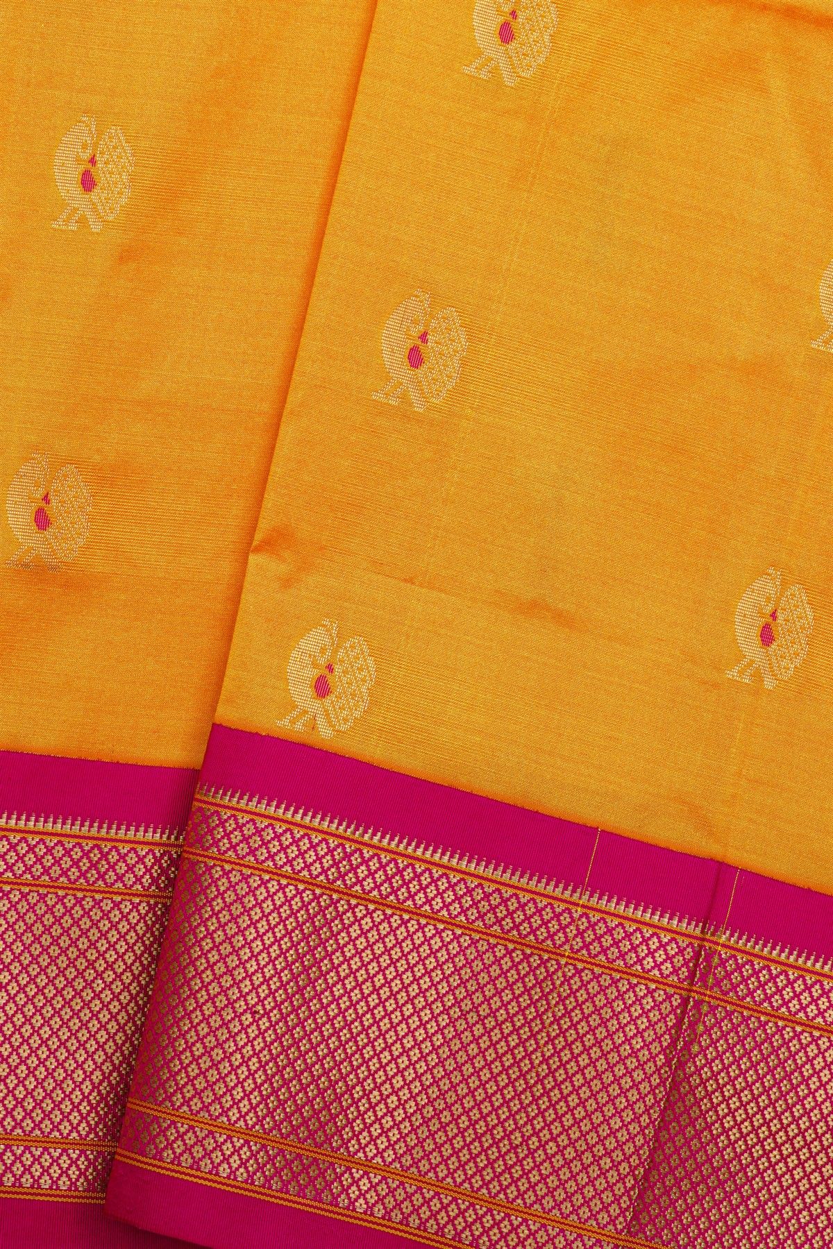Narayanpet Silk Mustard Saree