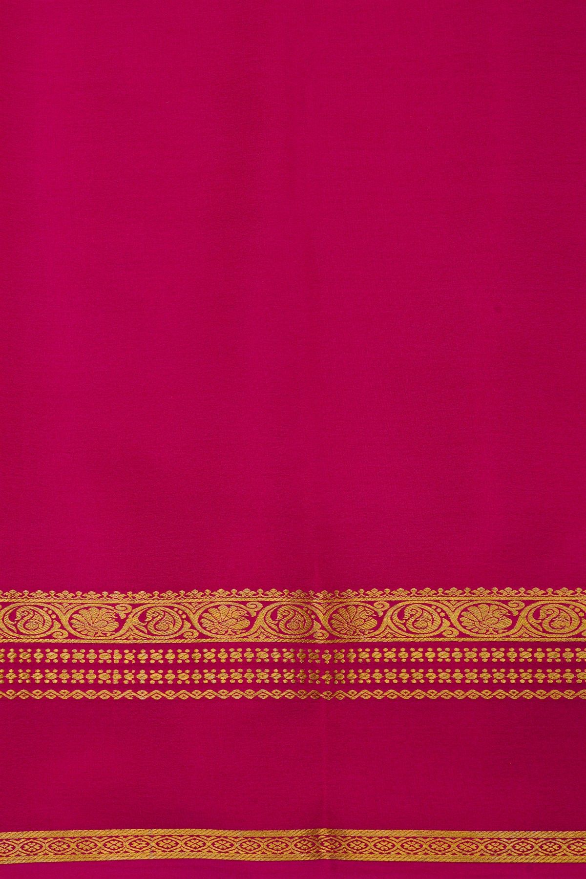 Mysore Crepe Coral Saree