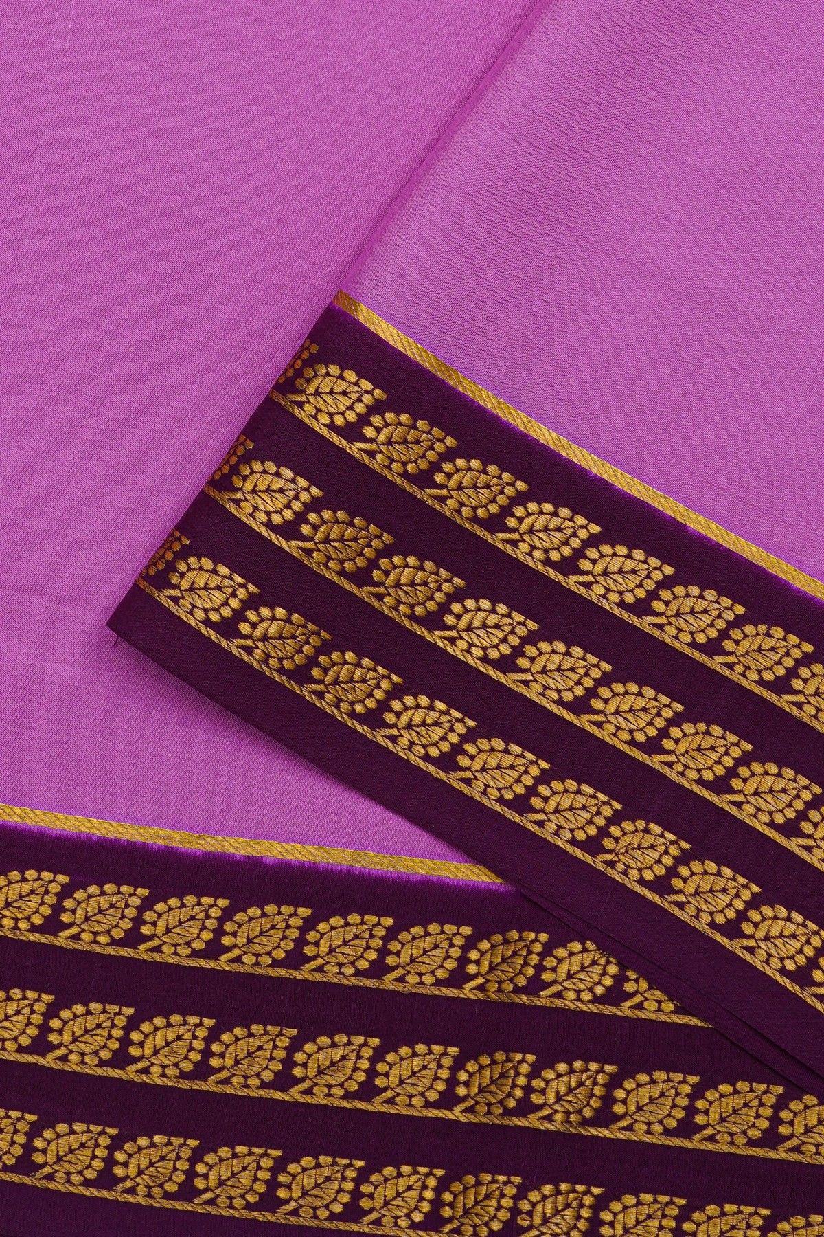 Mysore Crepe Lilac Saree