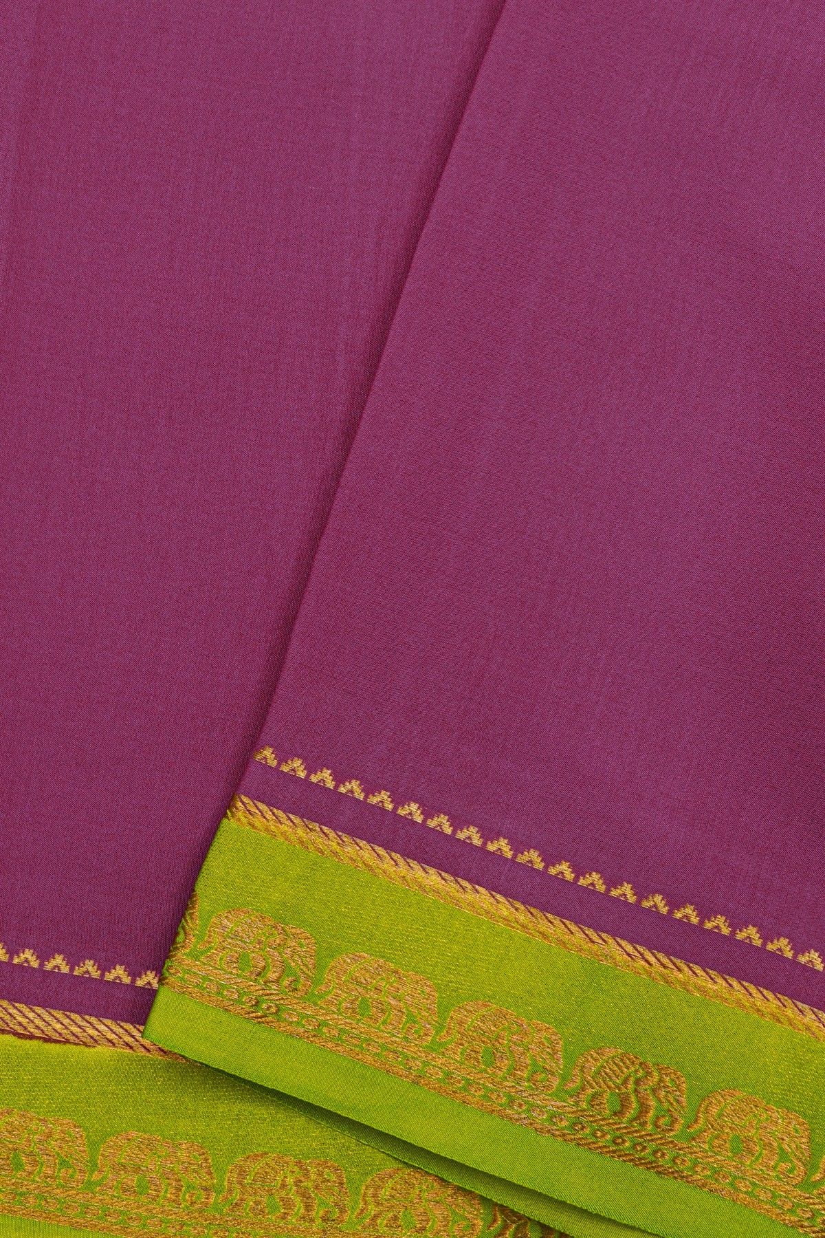 Mysore Crepe Purple Saree