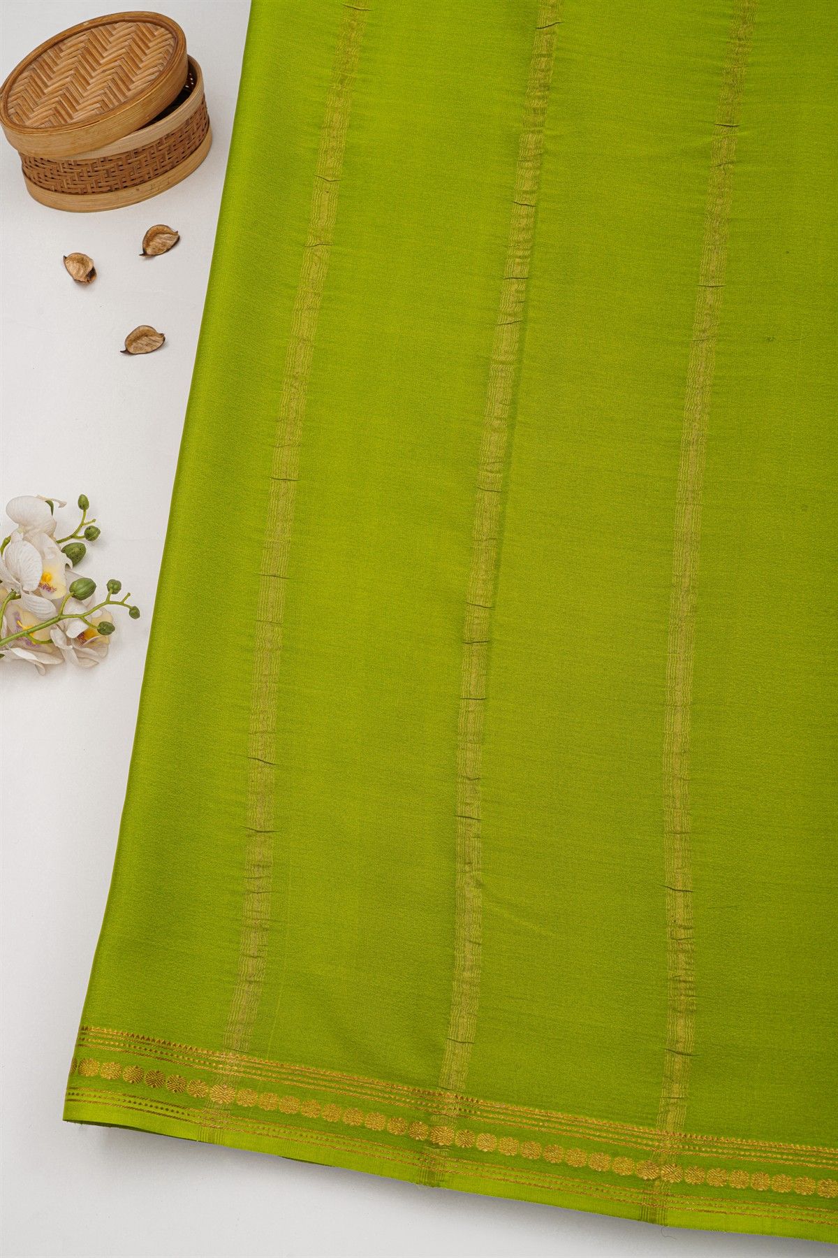 Mysore Crepe Purple Saree
