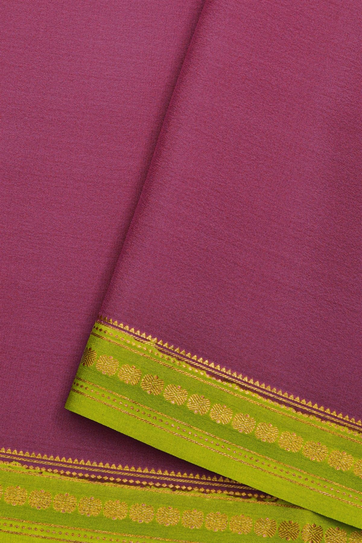 Mysore Crepe Purple Saree