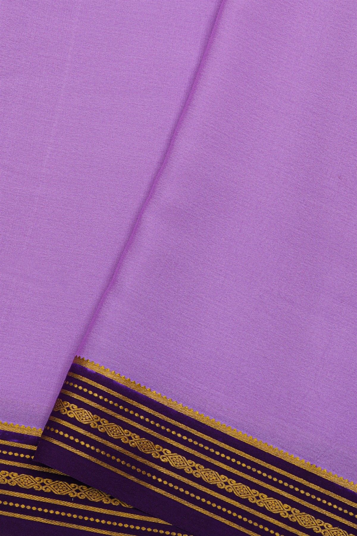 Mysore Crepe Lavender Saree