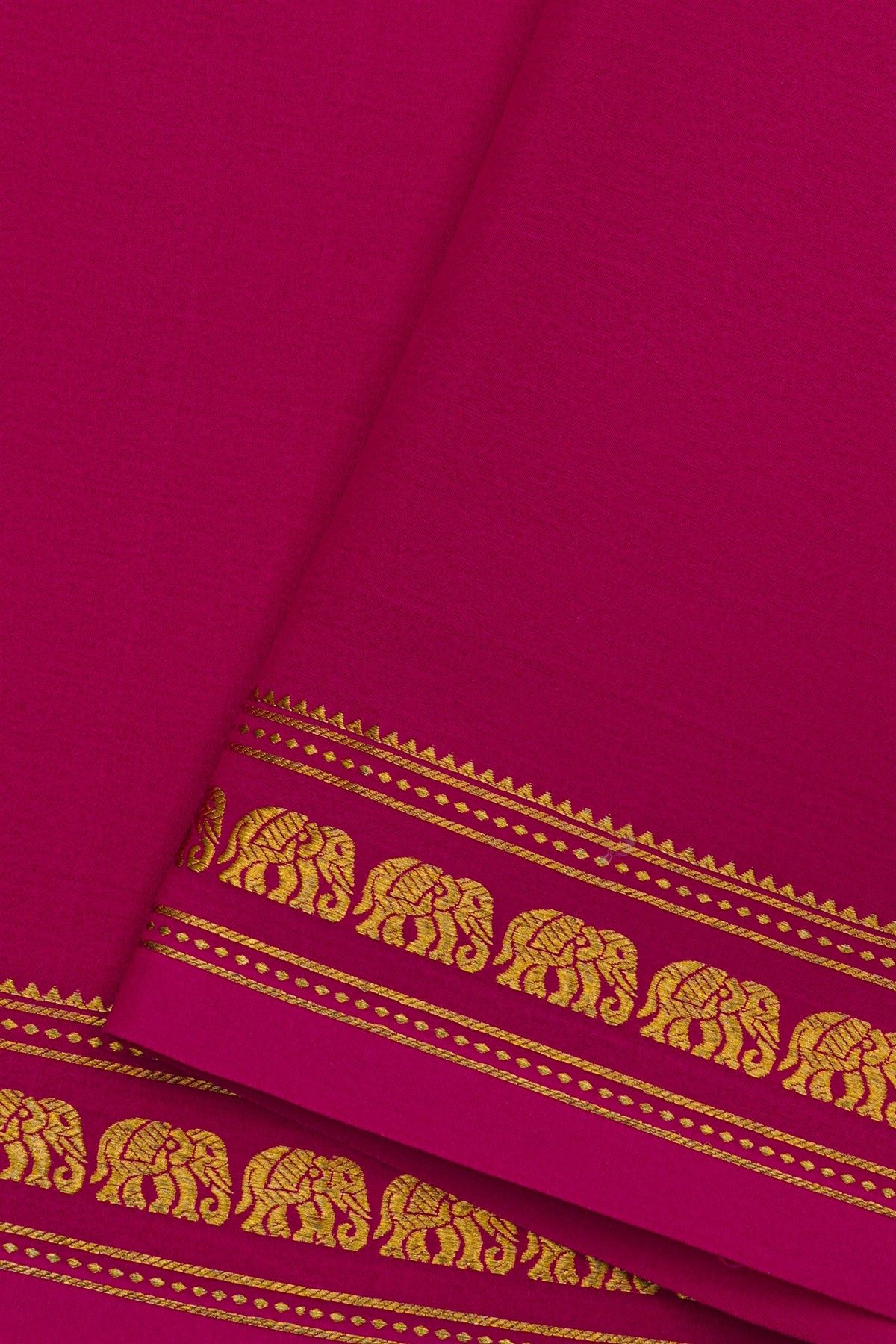 Mysore Crepe Magenta Saree