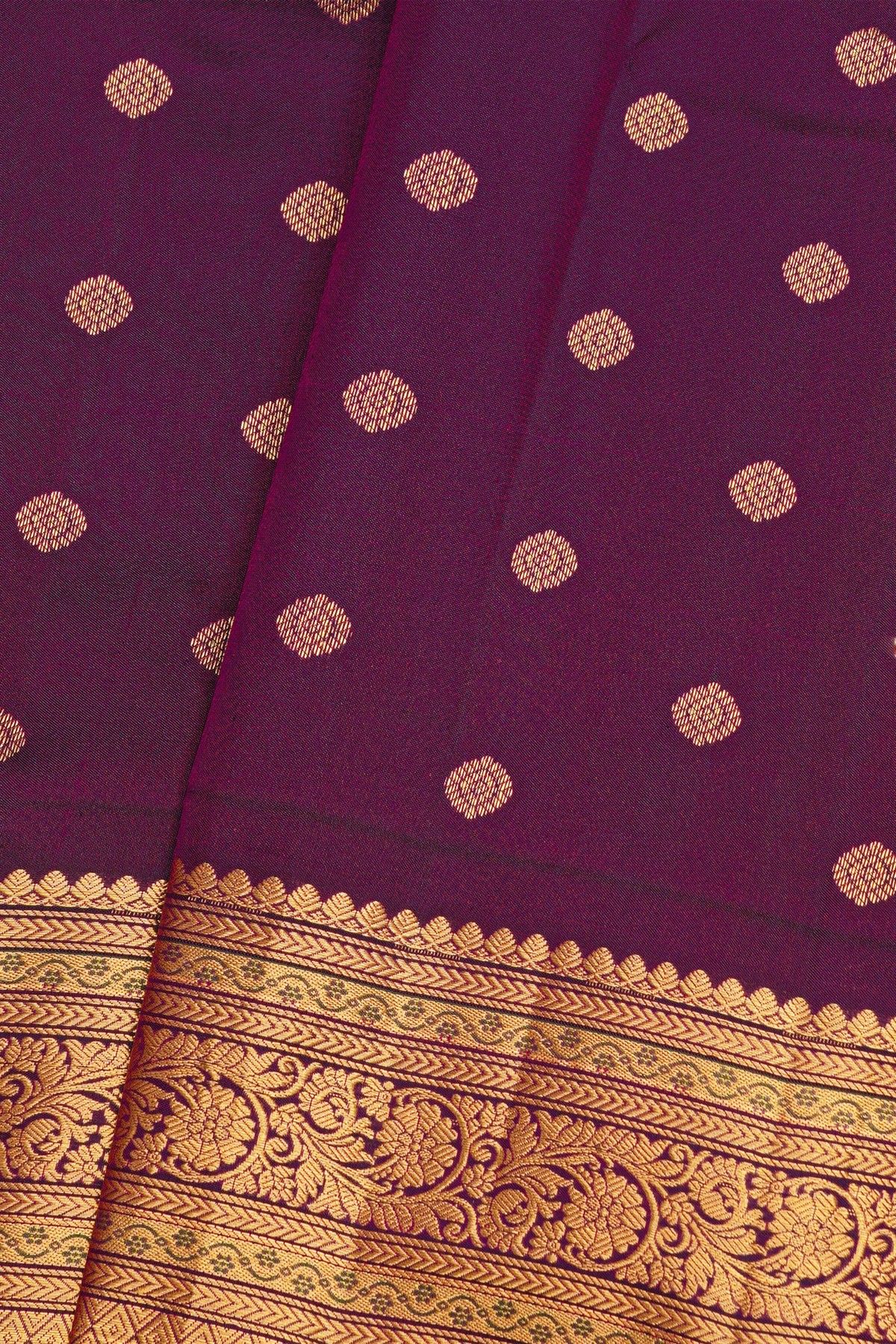 Gadwal Silk Purple Saree