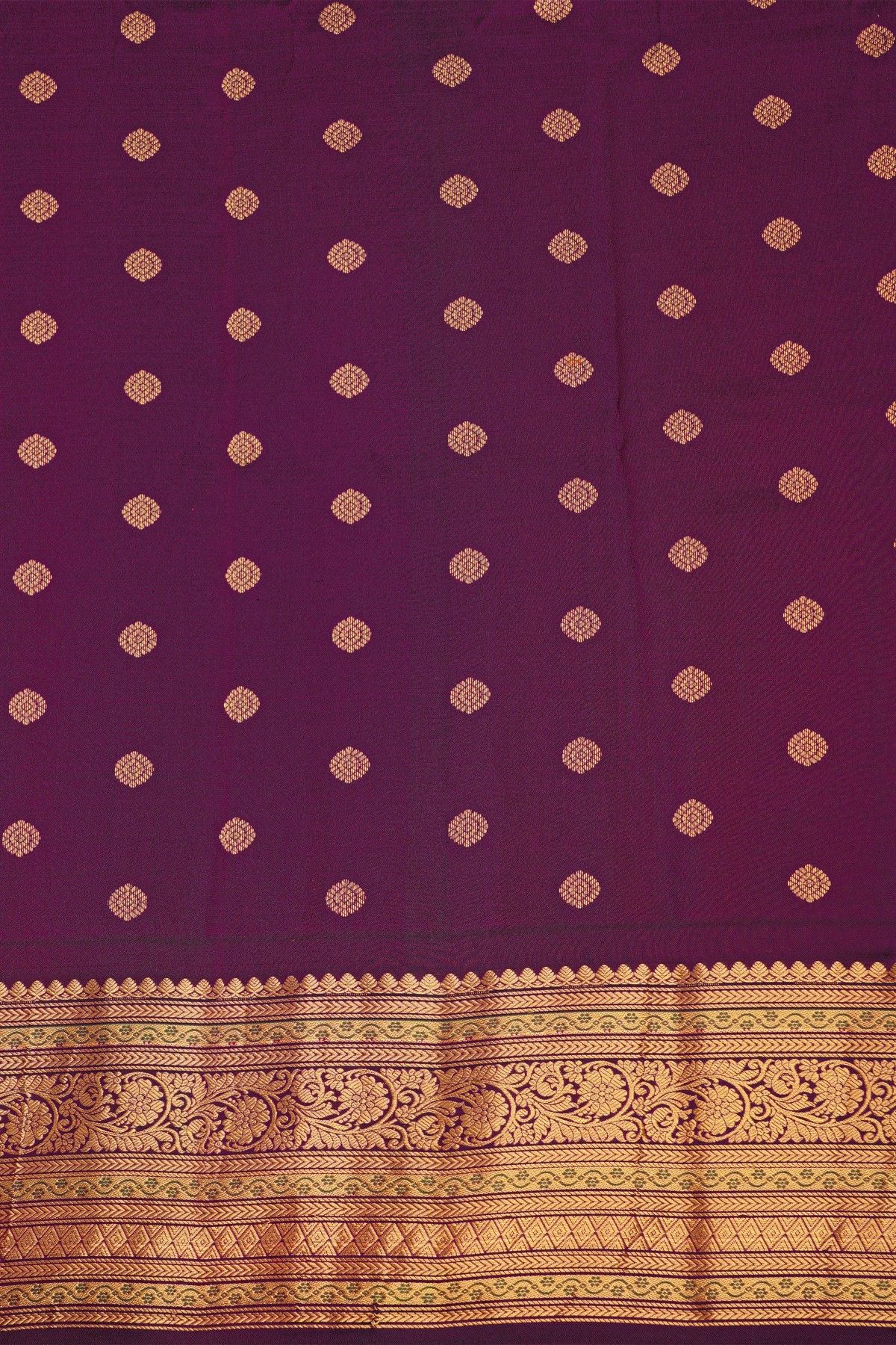 Gadwal Silk Purple Saree