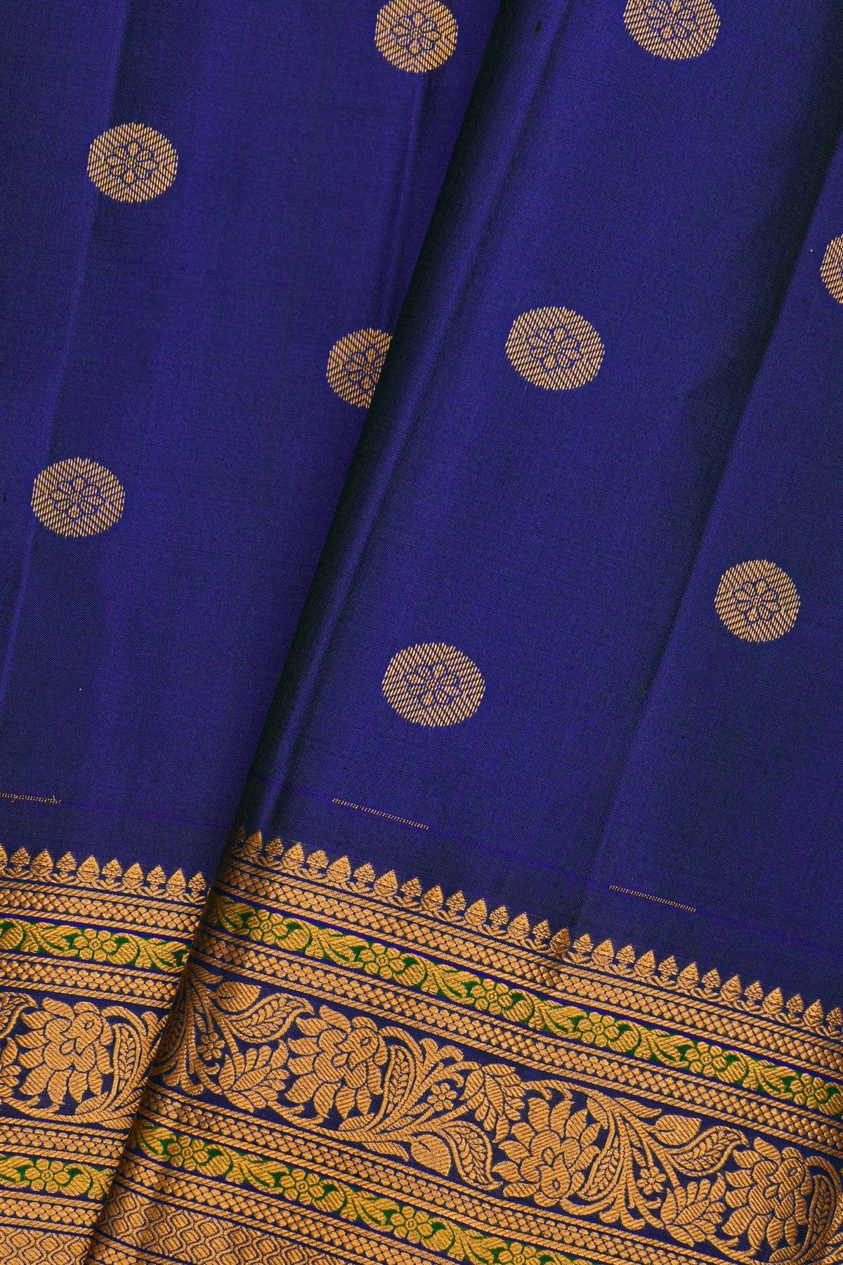 Gadwal Silk Blue Saree