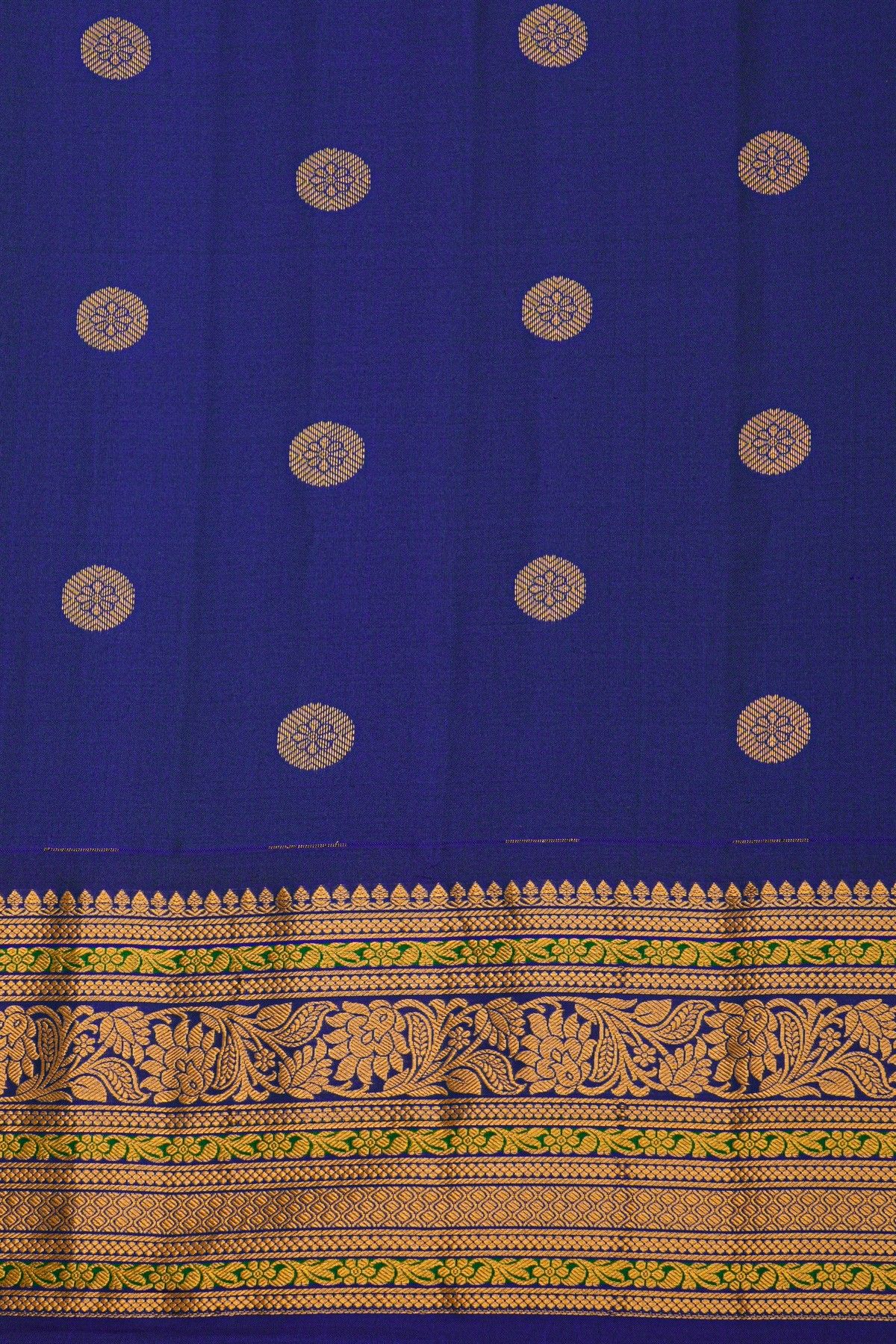 Gadwal Silk Blue Saree