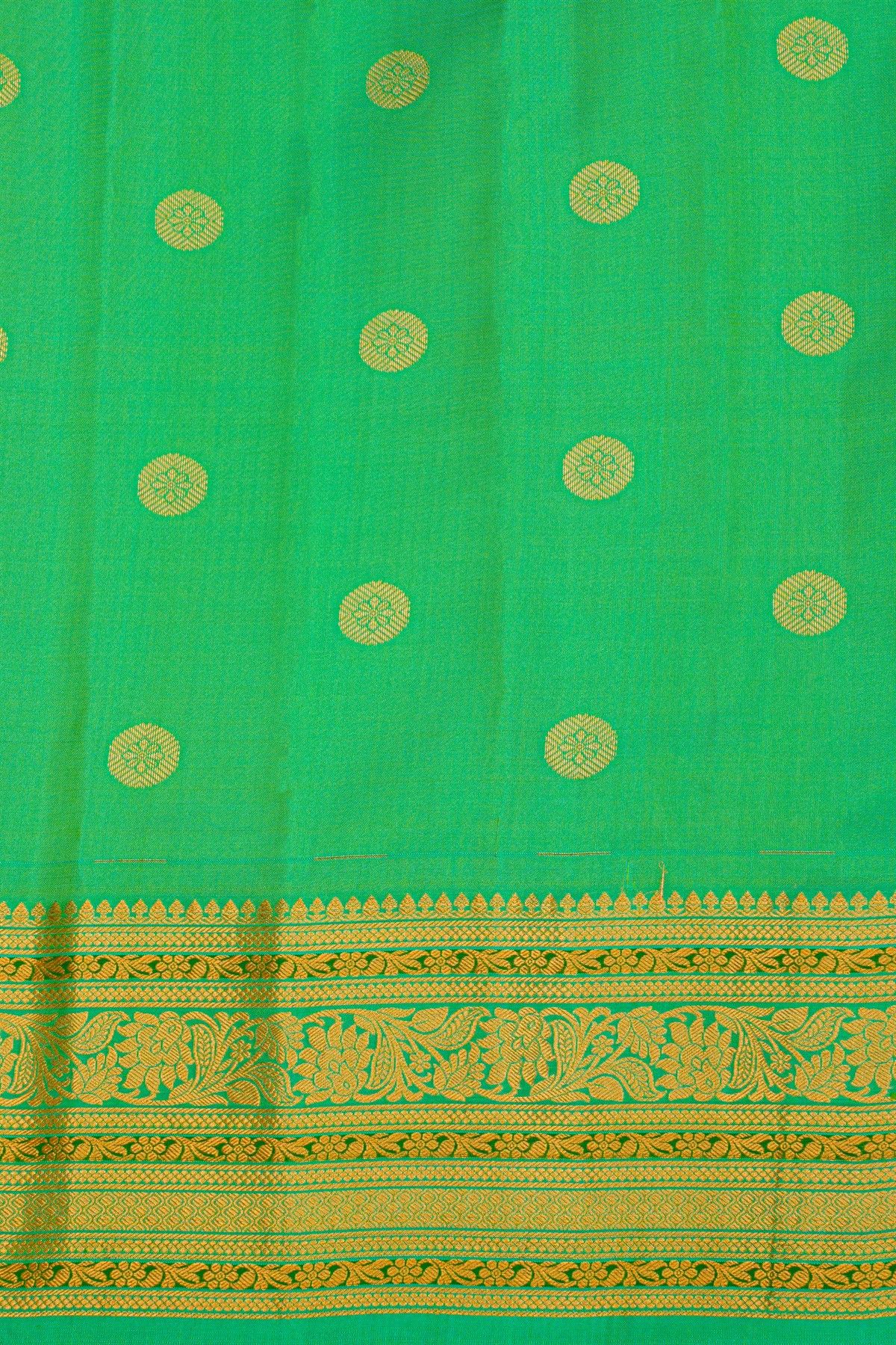 Gadwal Silk Sea Green Saree