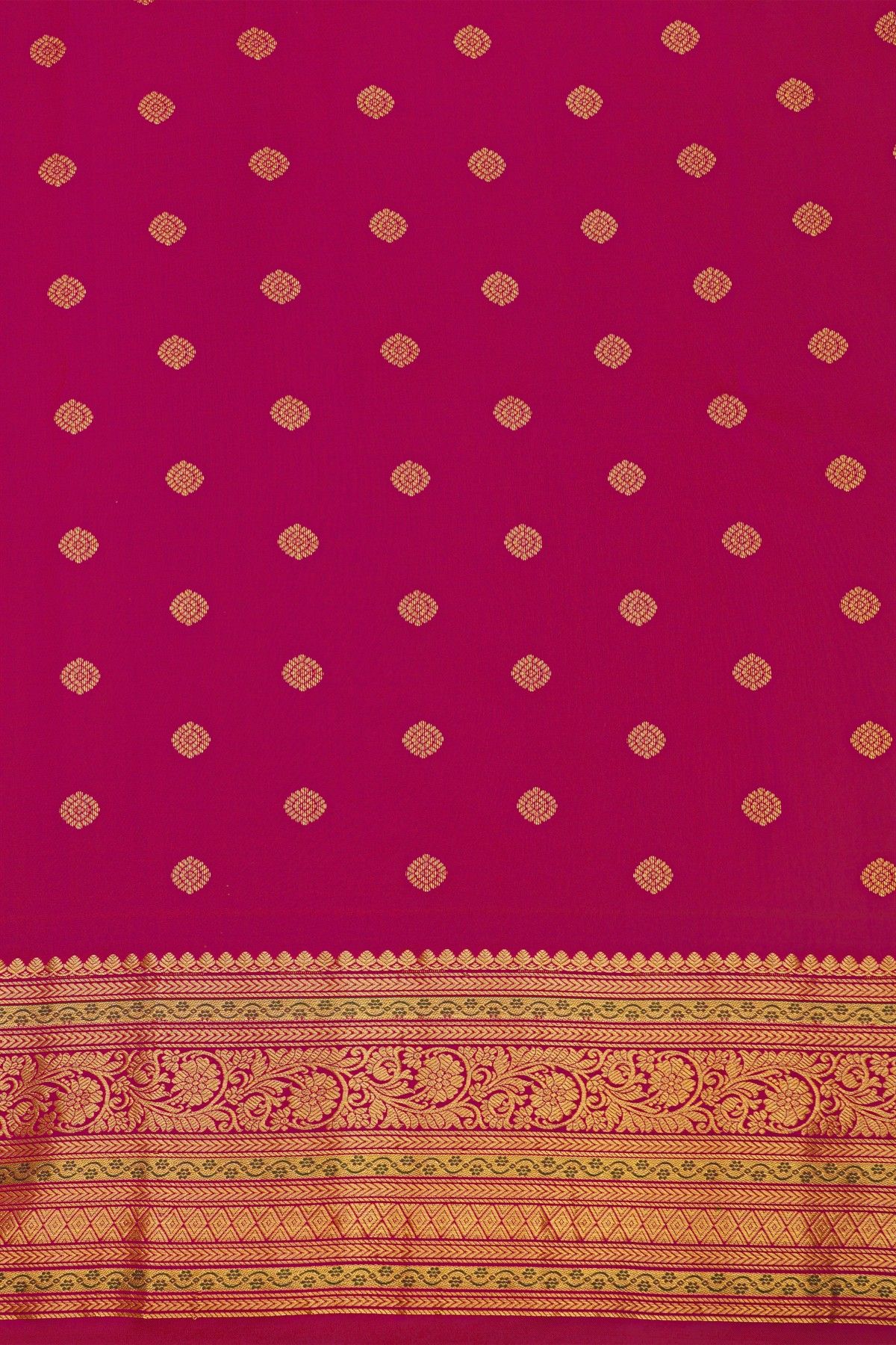 Gadwal Silk Peach Saree