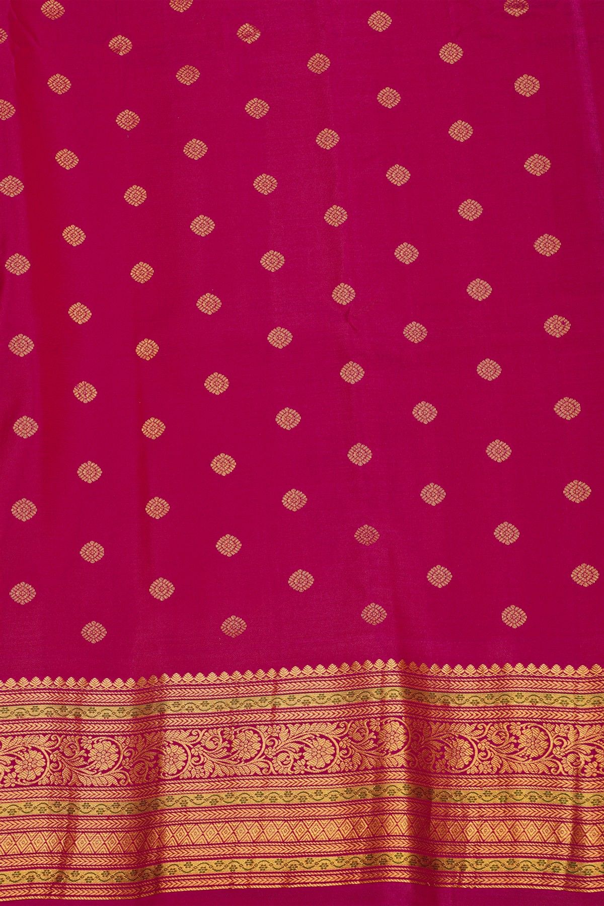 Gadwal Silk Magenta Saree