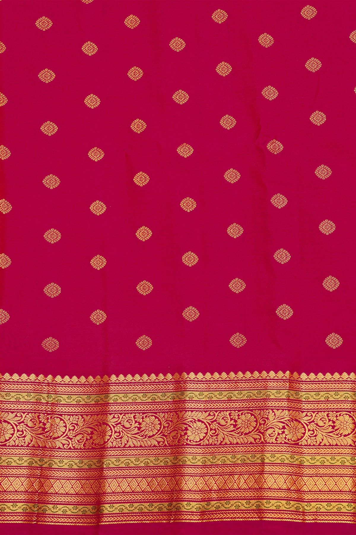 Gadwal Silk Orange Saree