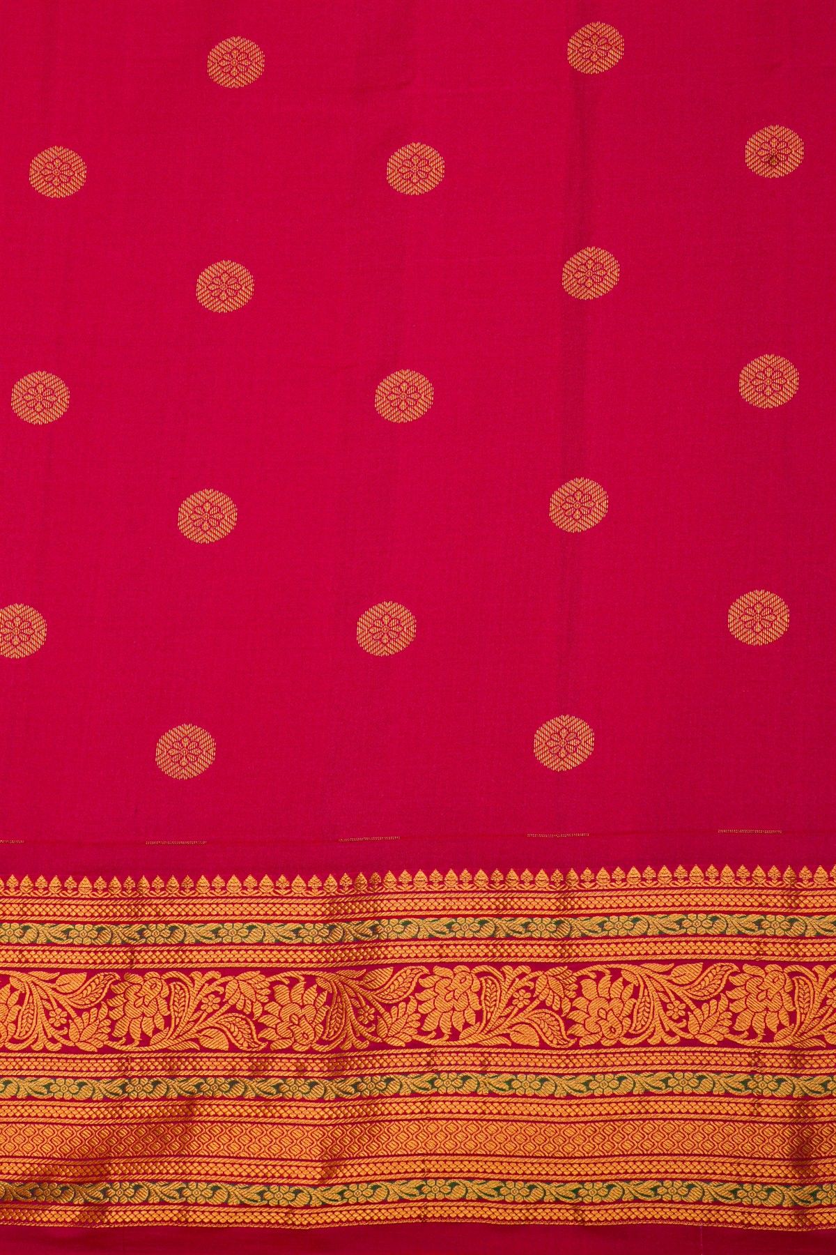 Gadwal Silk Magenta Saree