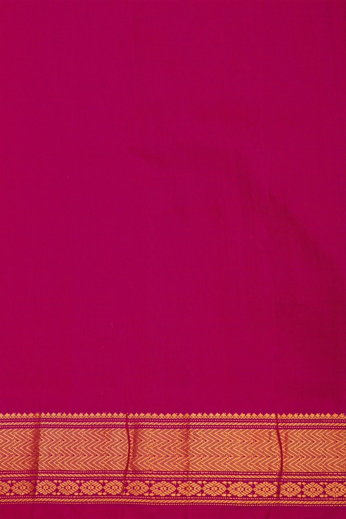 Gadwal Silk Peacock Blue Saree
