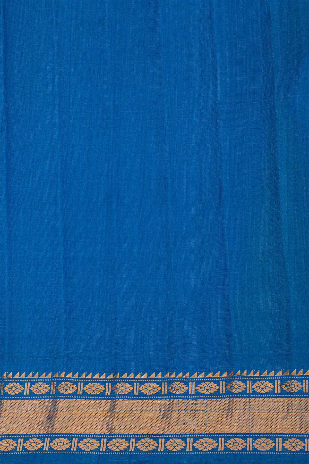 Gadwal Silk Mehendi Green Saree