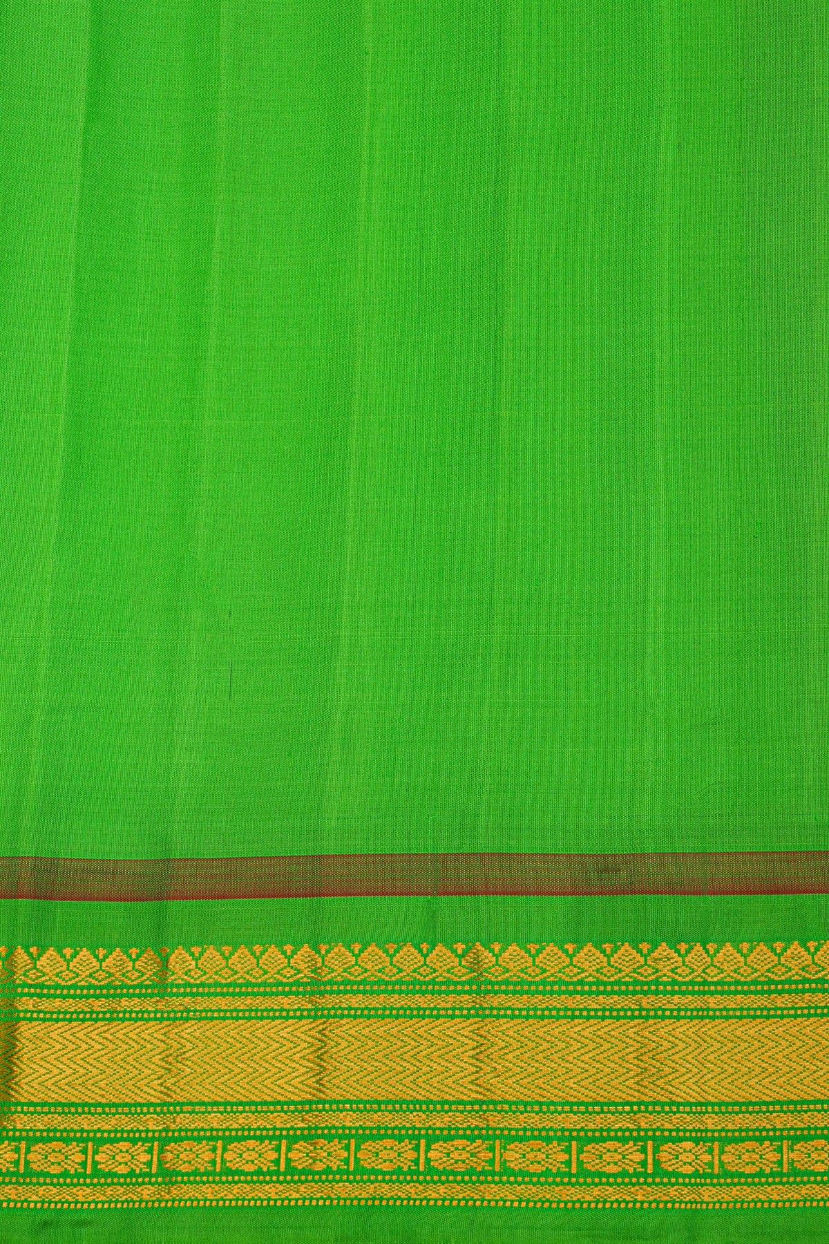 Gadwal Silk Brown Saree