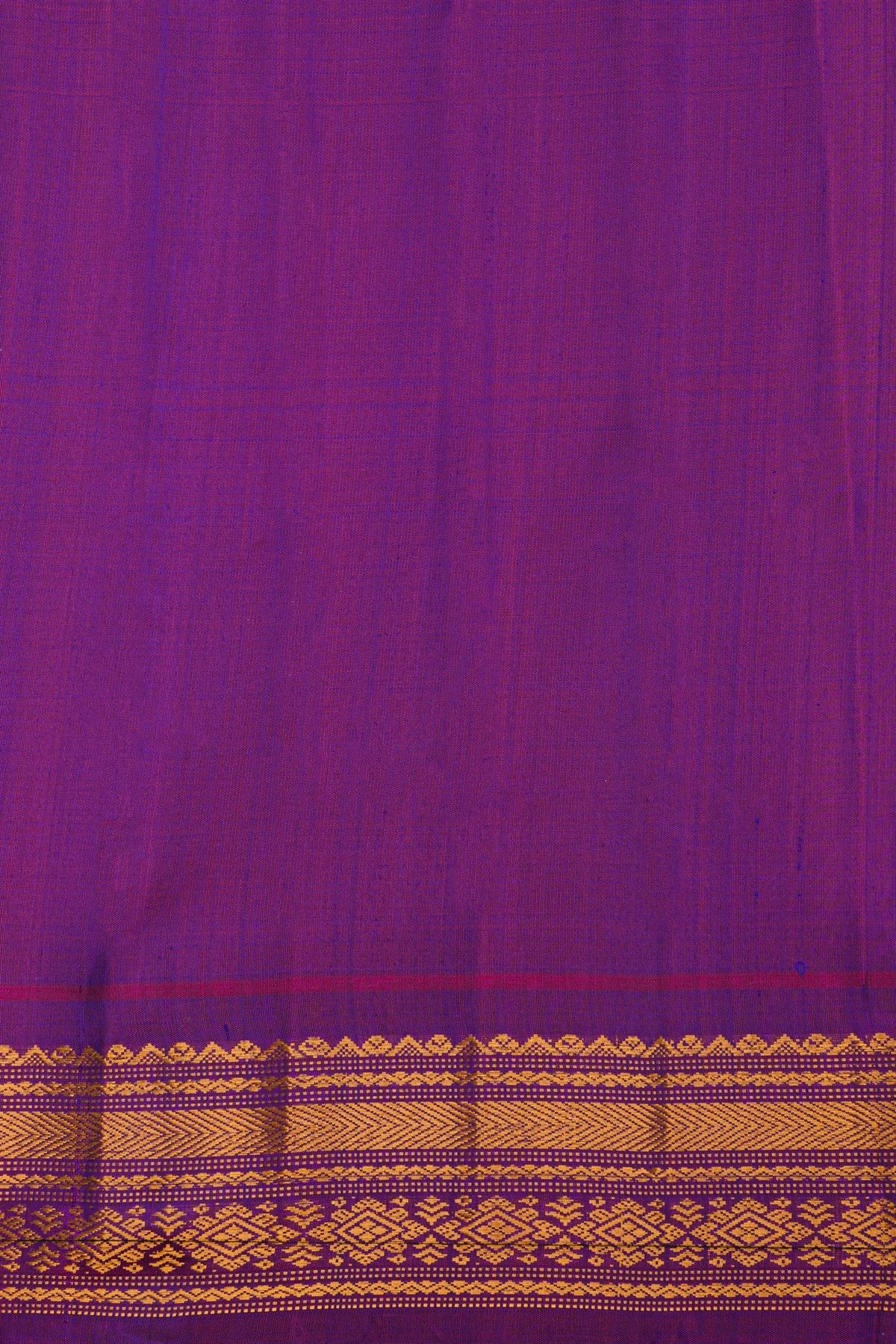 Gadwal Silk Off White Saree
