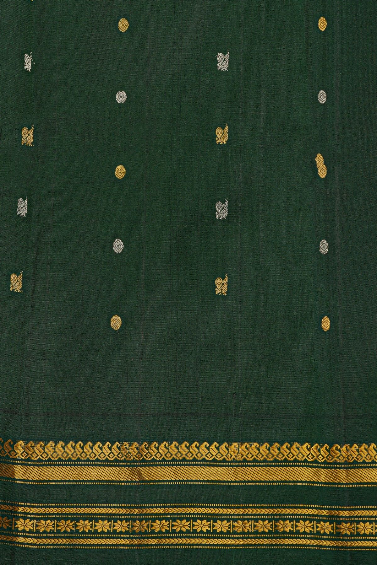Gadwal Silk Sky Blue Saree