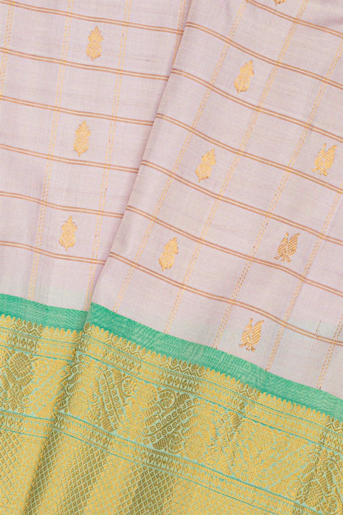 Gadwal Silk Lavender Saree