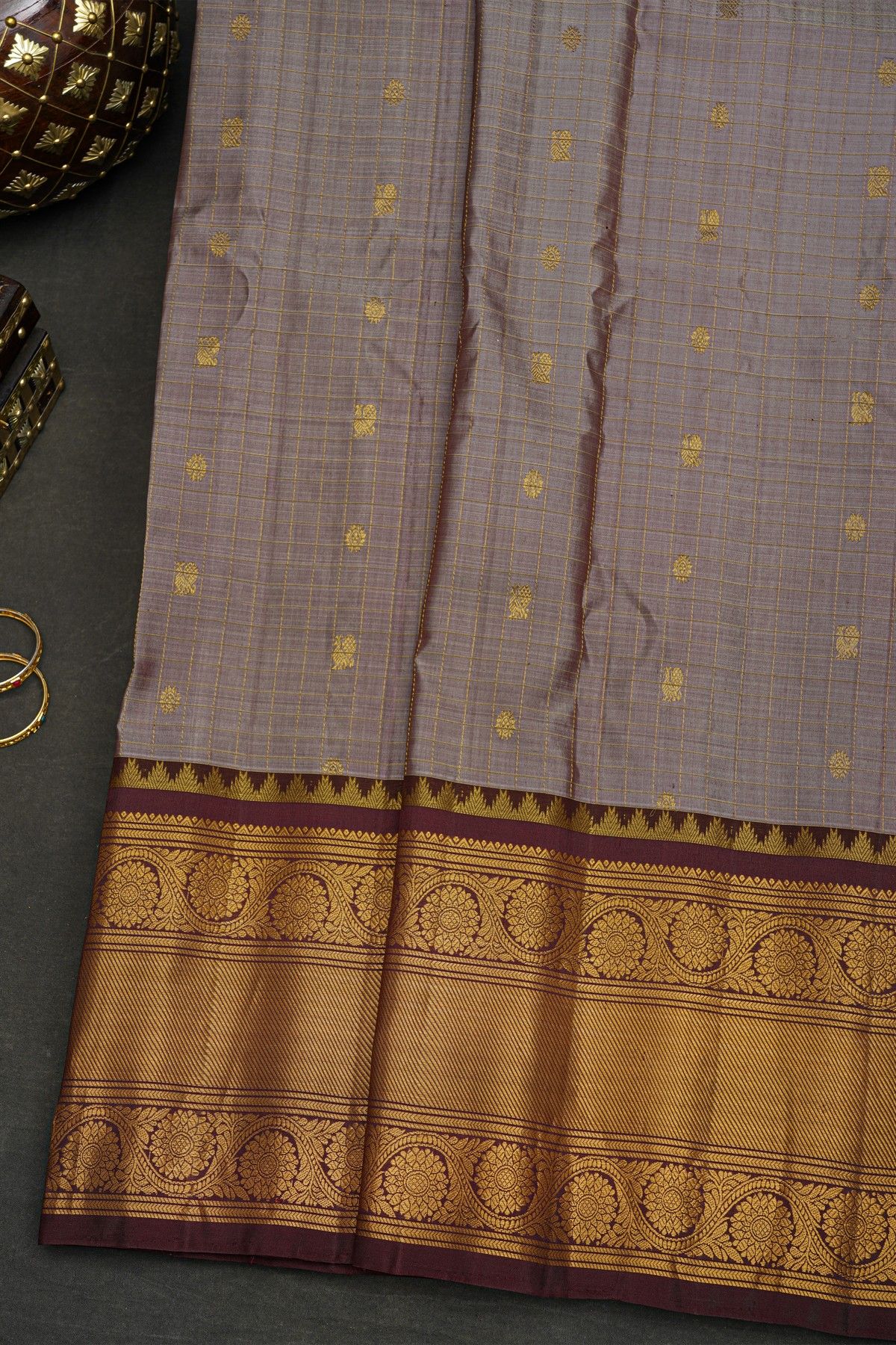 Gadwal Silk Light Purple Saree