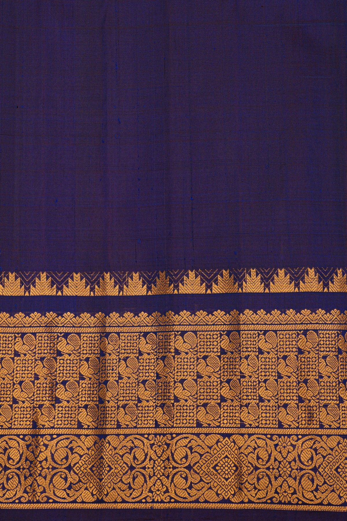 Gadwal Silk Teal Blue Saree