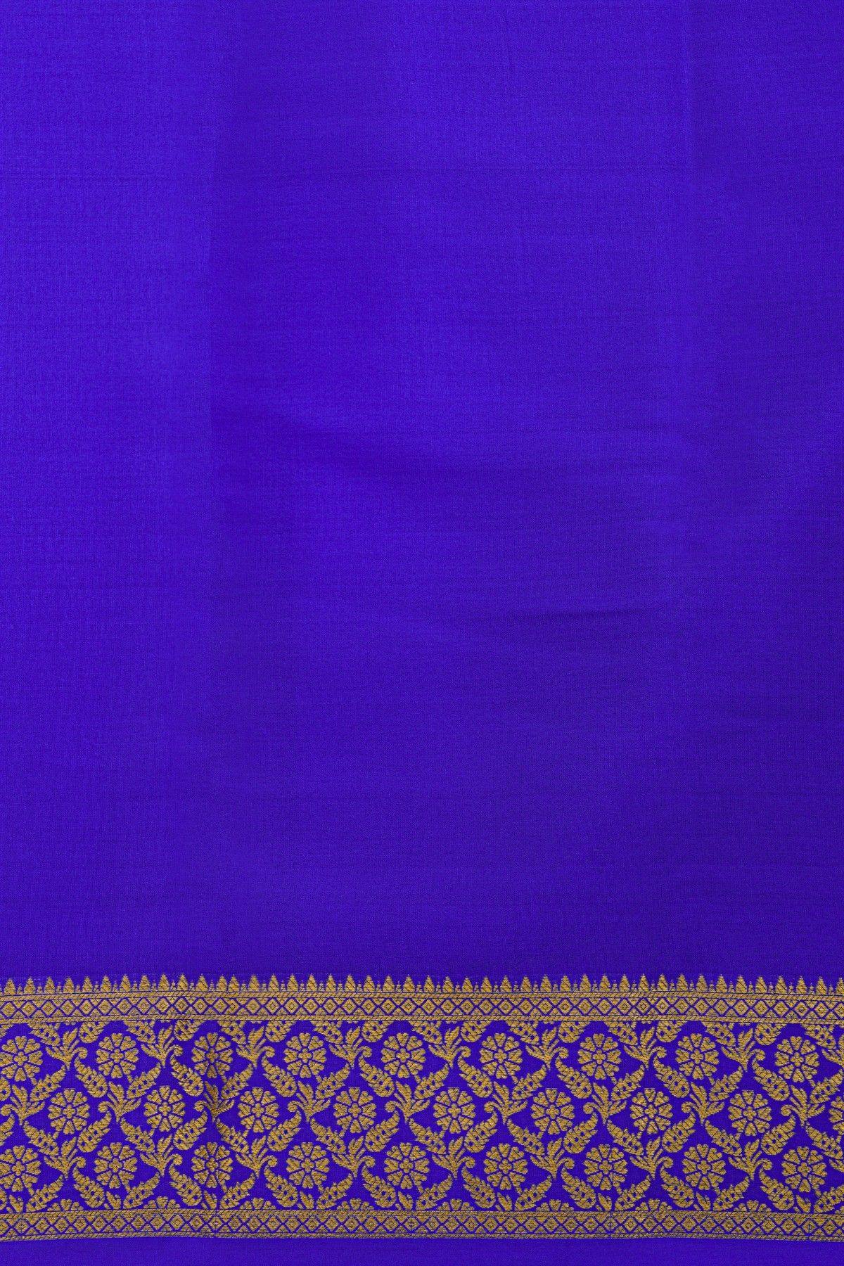 Mysore Crepe Royal Blue Saree