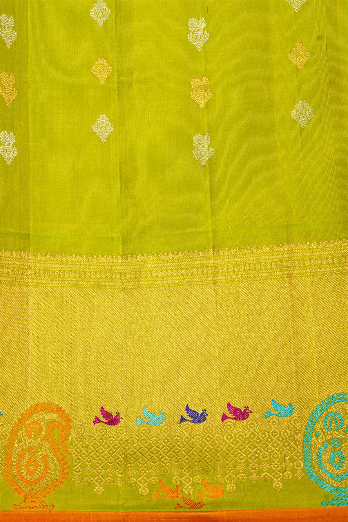 Gadwal Silk Off White Saree