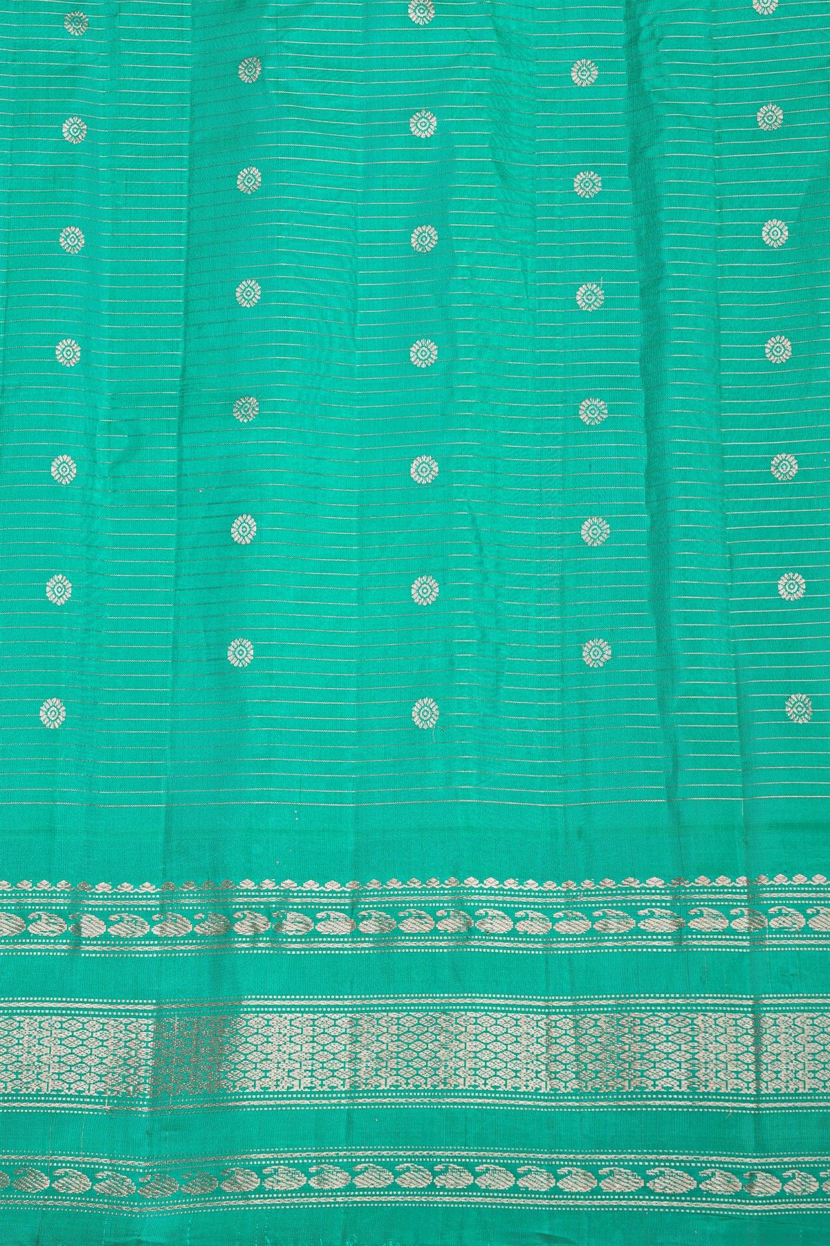 Gadwal Silk White Saree