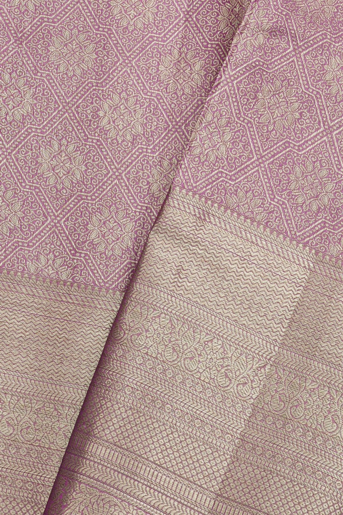 Kancheepuram Silk Lavender Saree