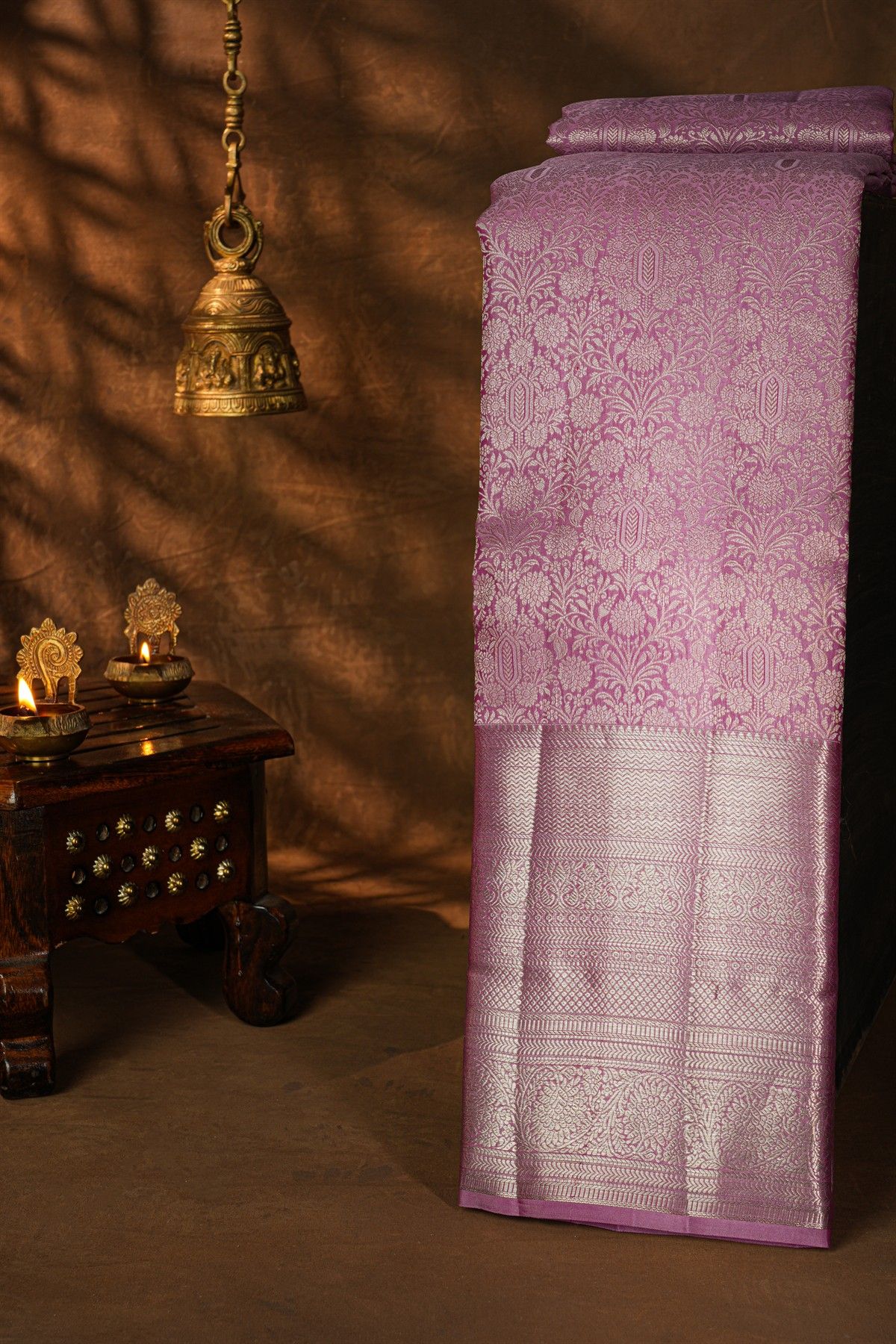 Kancheepuram Silk Purple Saree
