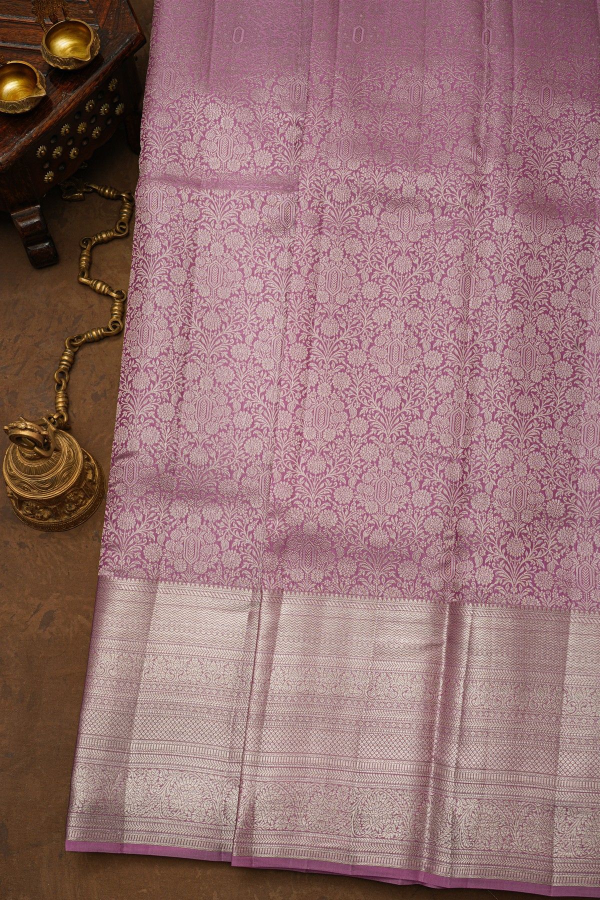 Kancheepuram Silk Purple Saree